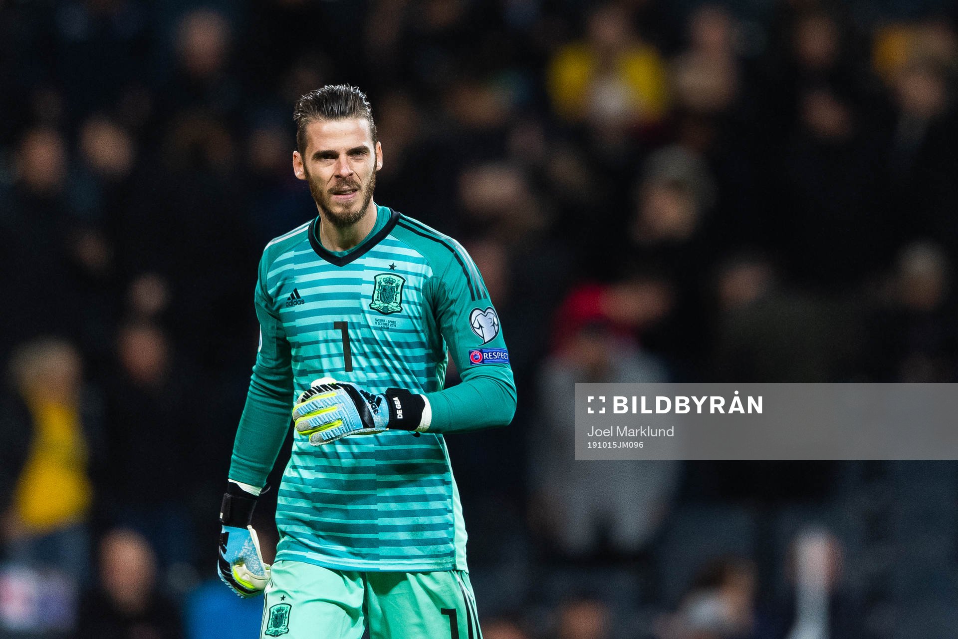 goalkeeper David de Gea of Spain