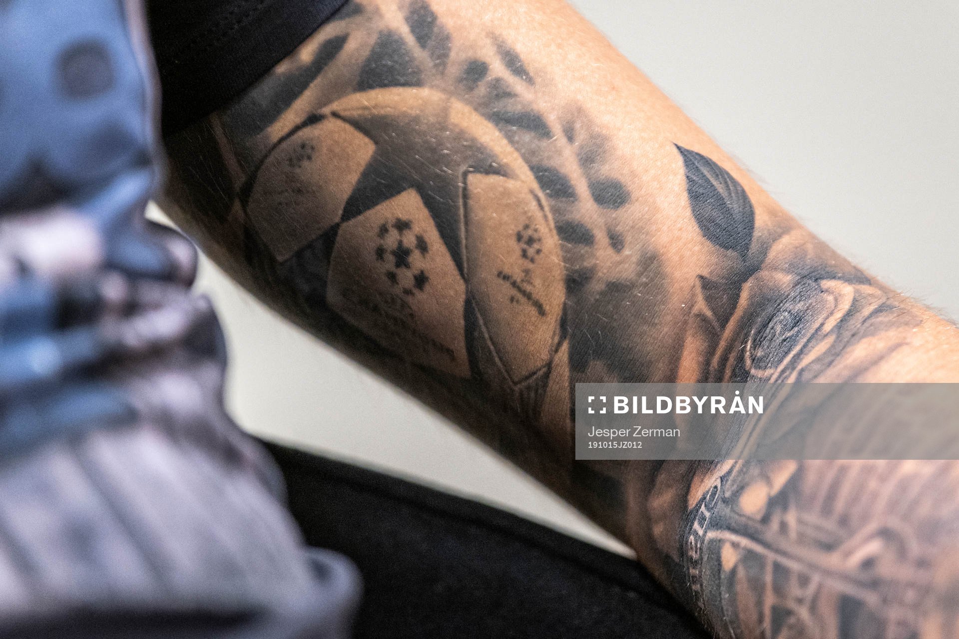 Vladimir Rodics Champions League tatuering
