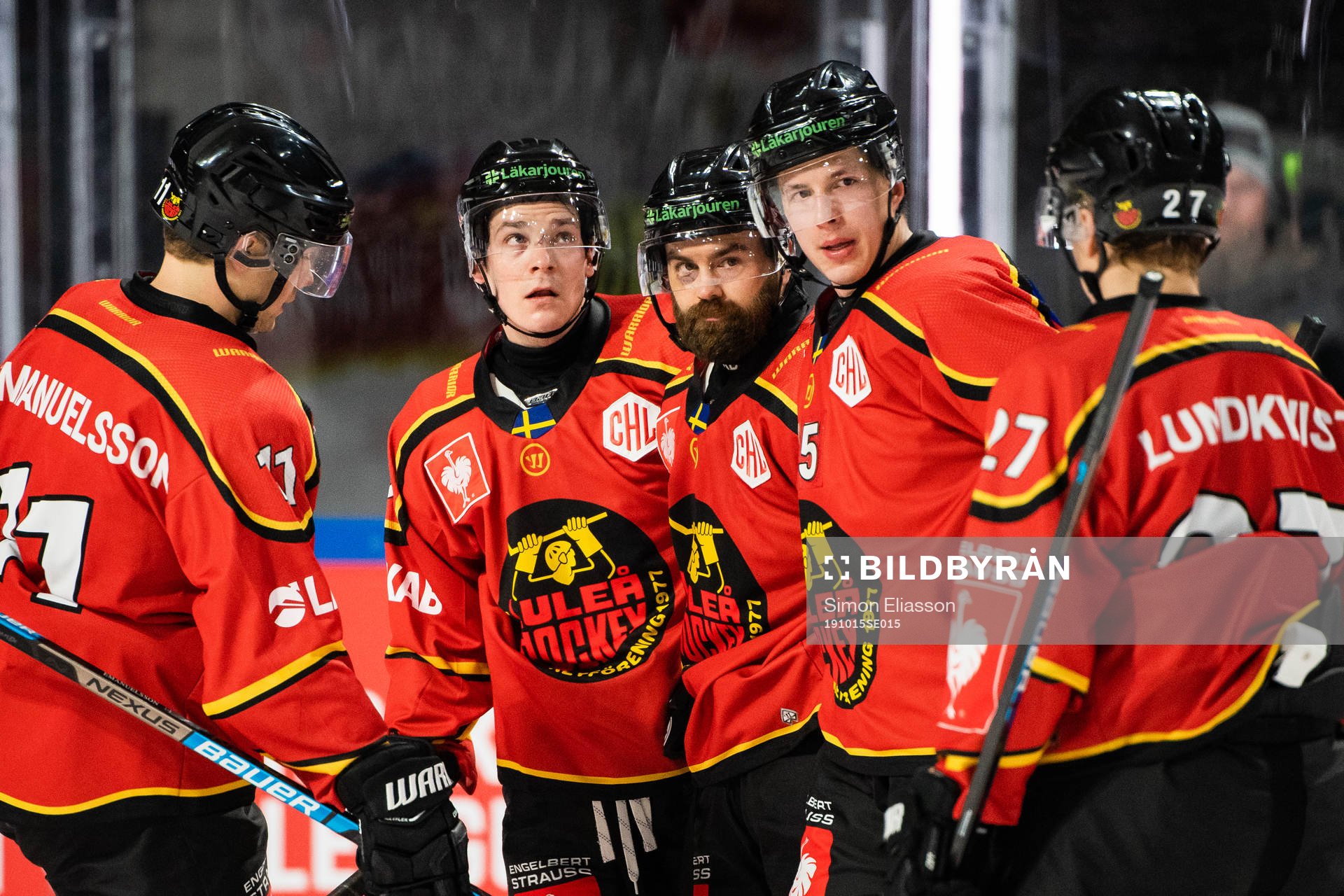Austin Farley, Jack Connolly and Arttu Ilomäki celebrate