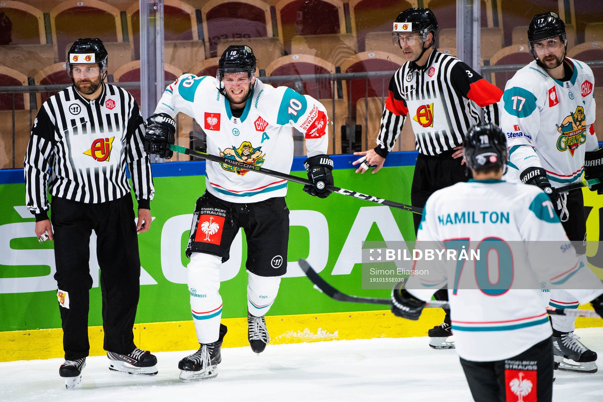 Curtis Leonard of Belfast reacts