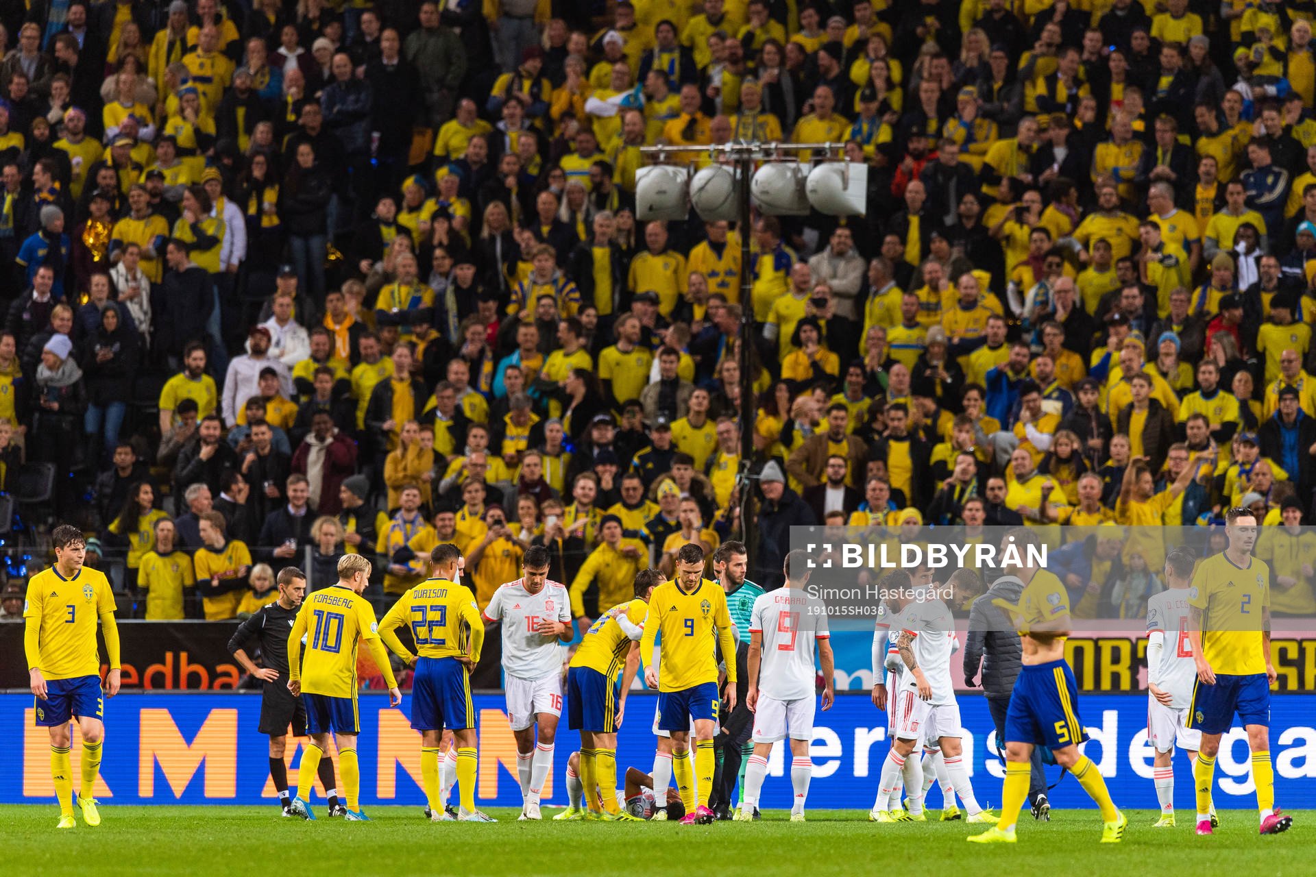 Victor Nilsson Lindelöf, Emil Forsberg, Robin Quaison and