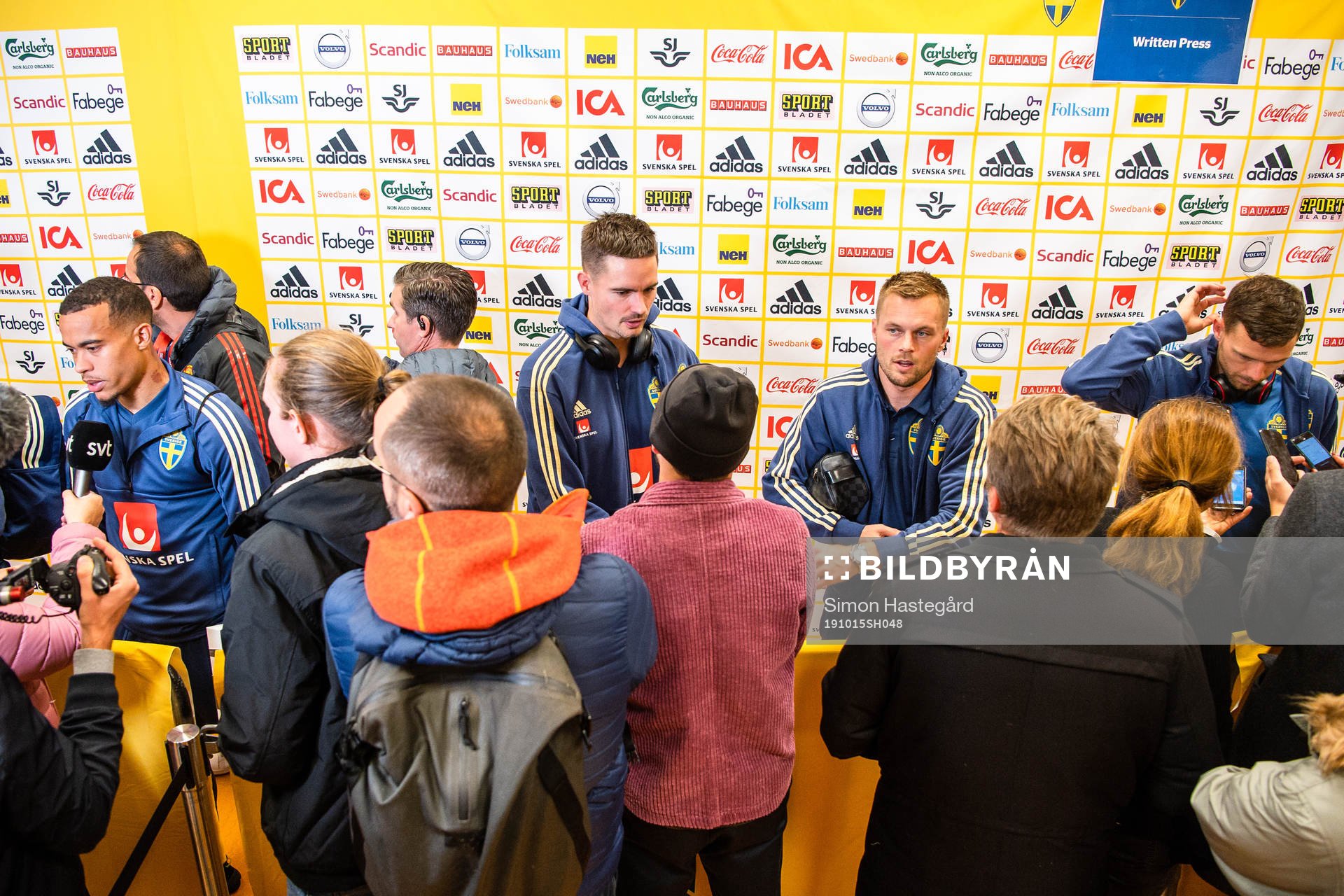 Robin Quaison, Mikael Lustig , Sebastian Larsson and Marcus