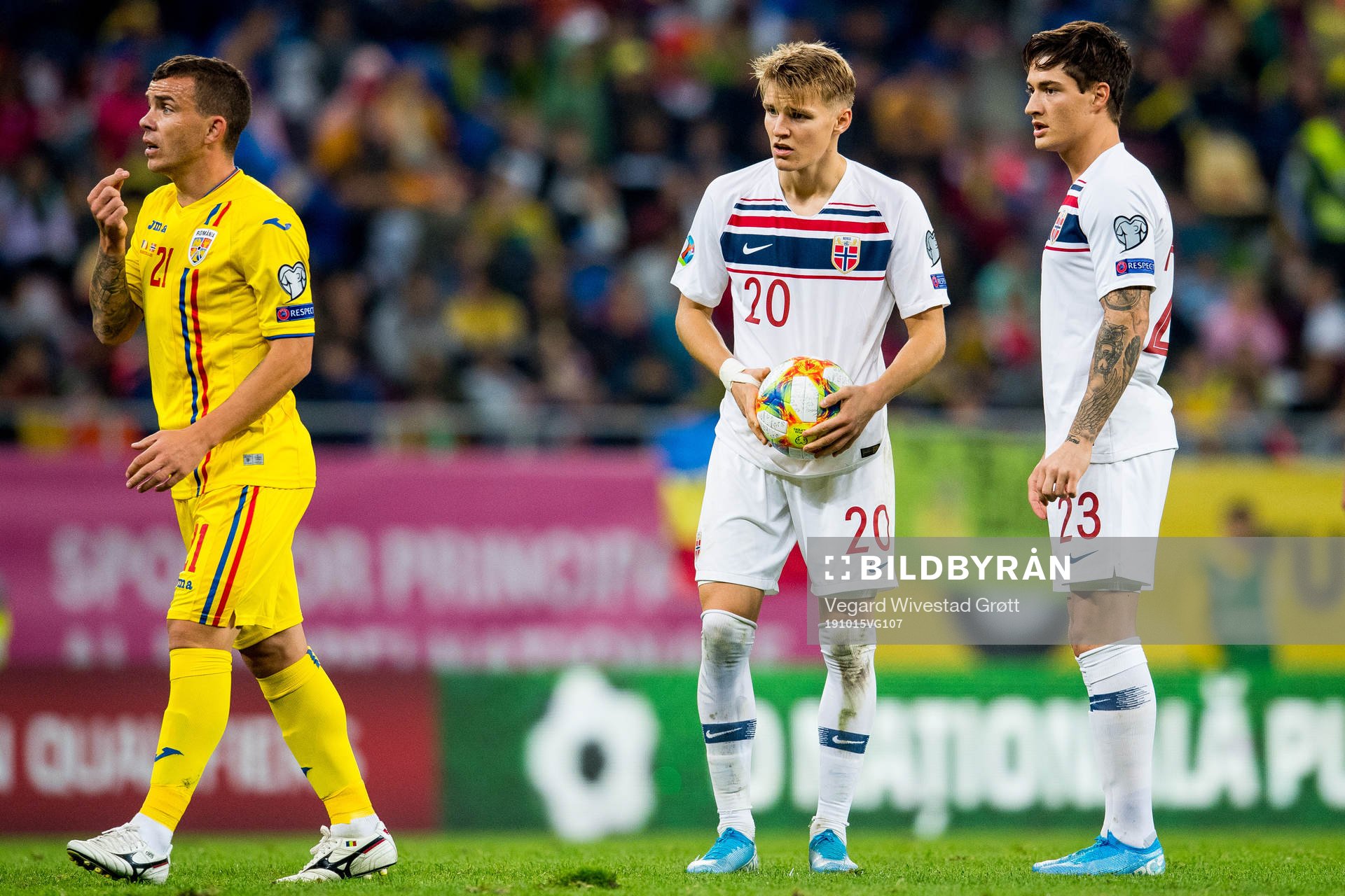 Martin Ødegaard and Mathias Normann of Norway
