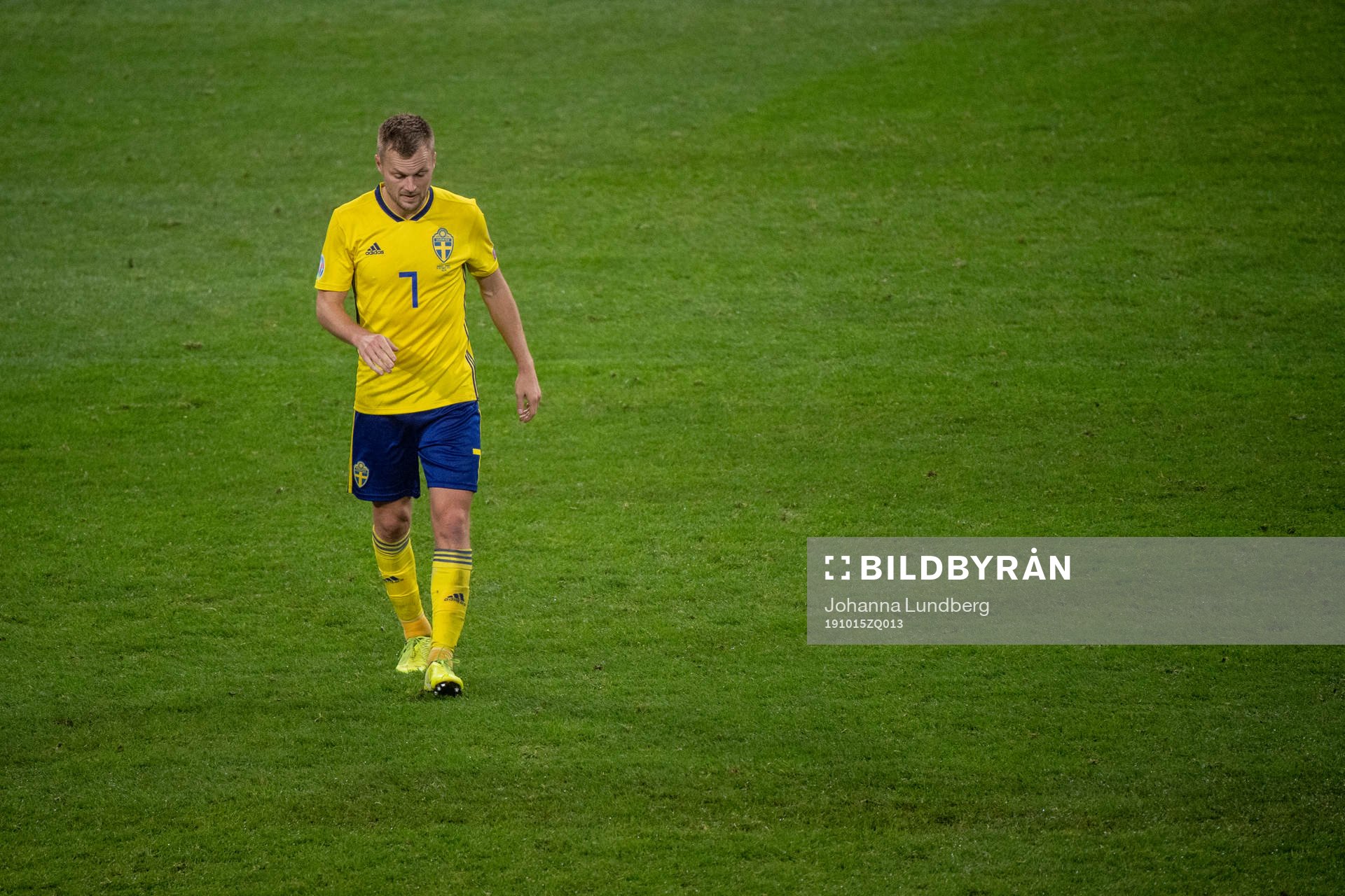 Sebastian Larsson of Sweden look dejected