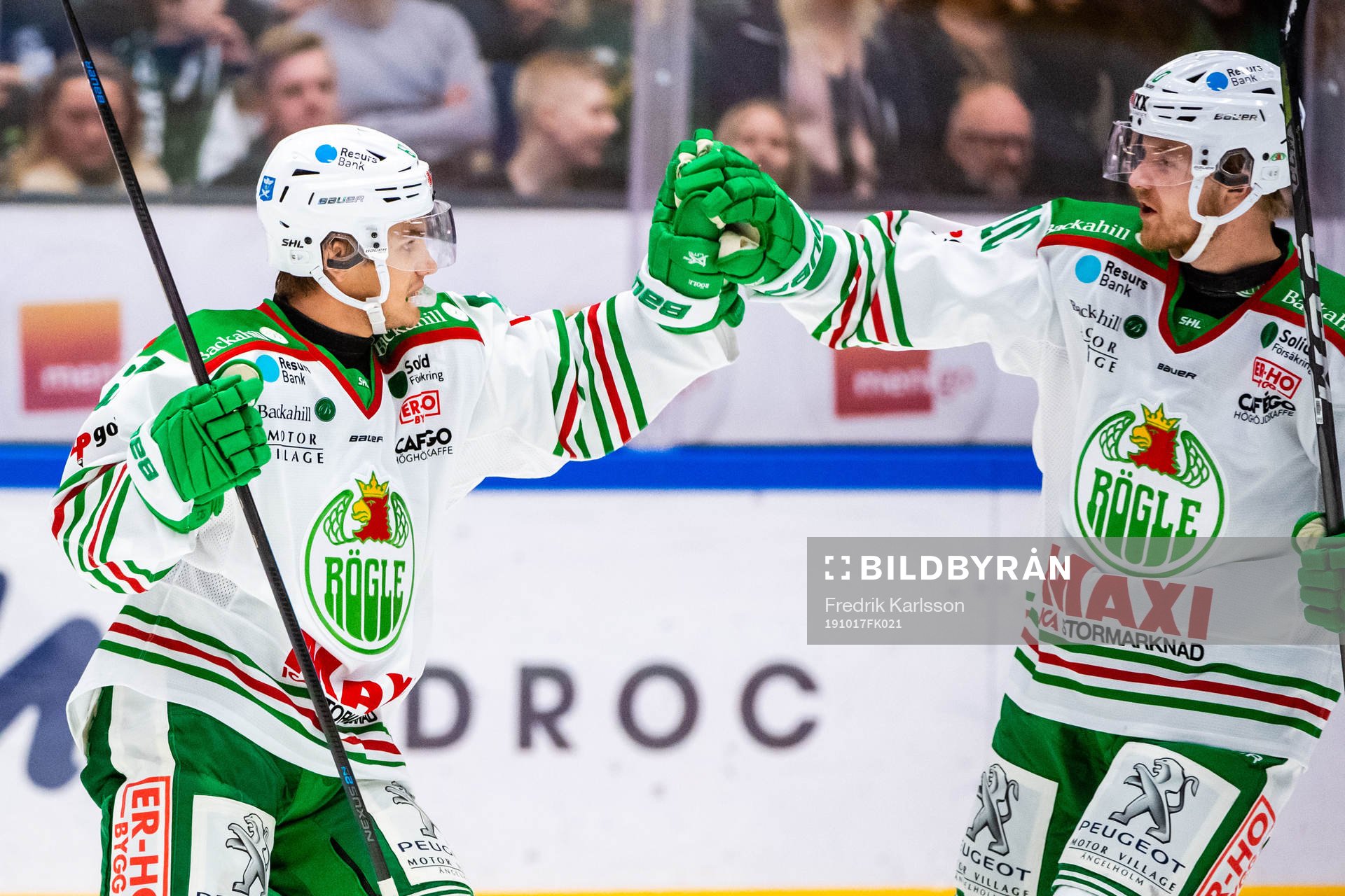 Rögles Leon Bristedt jublar