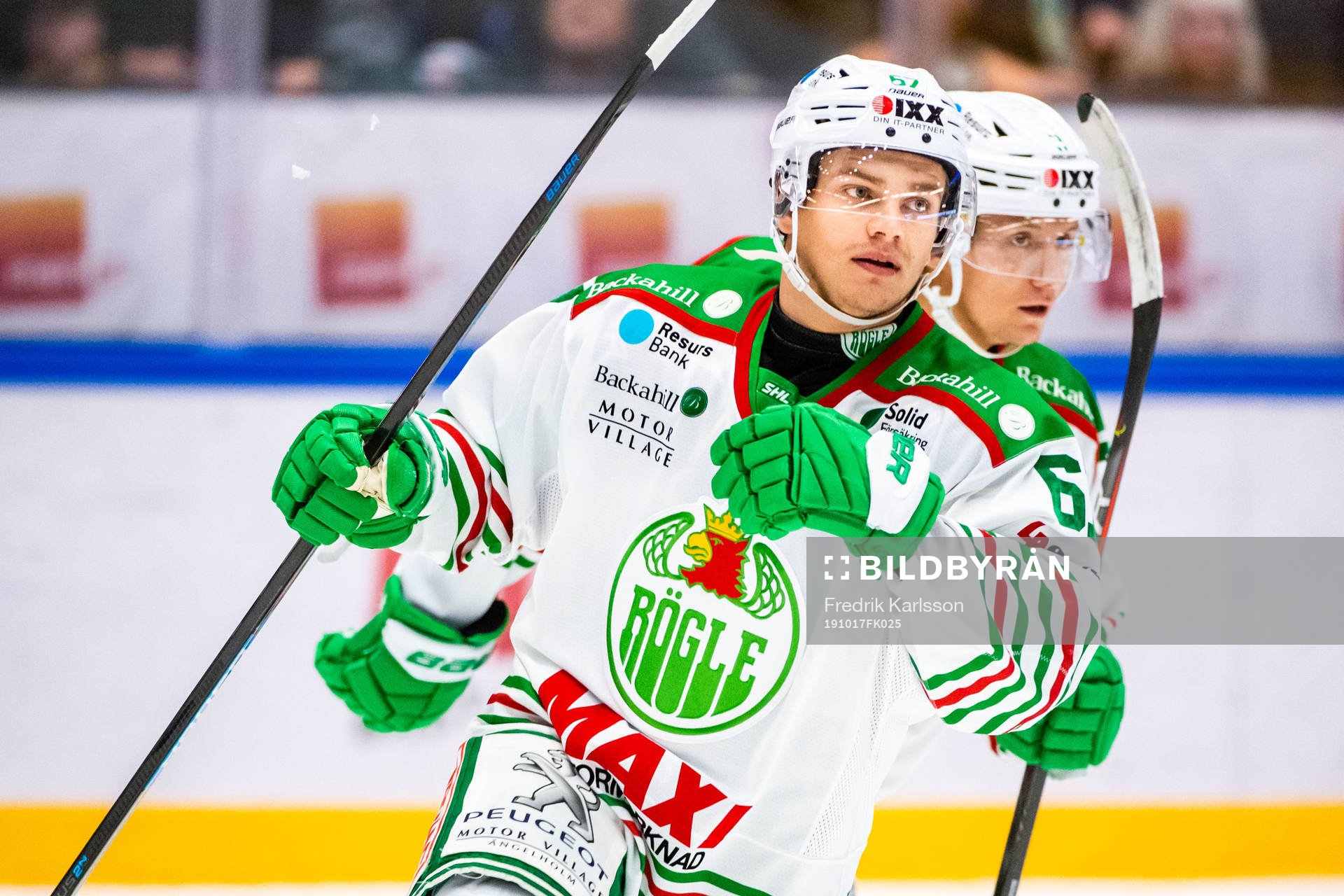 Rögles Leon Bristedt jublar