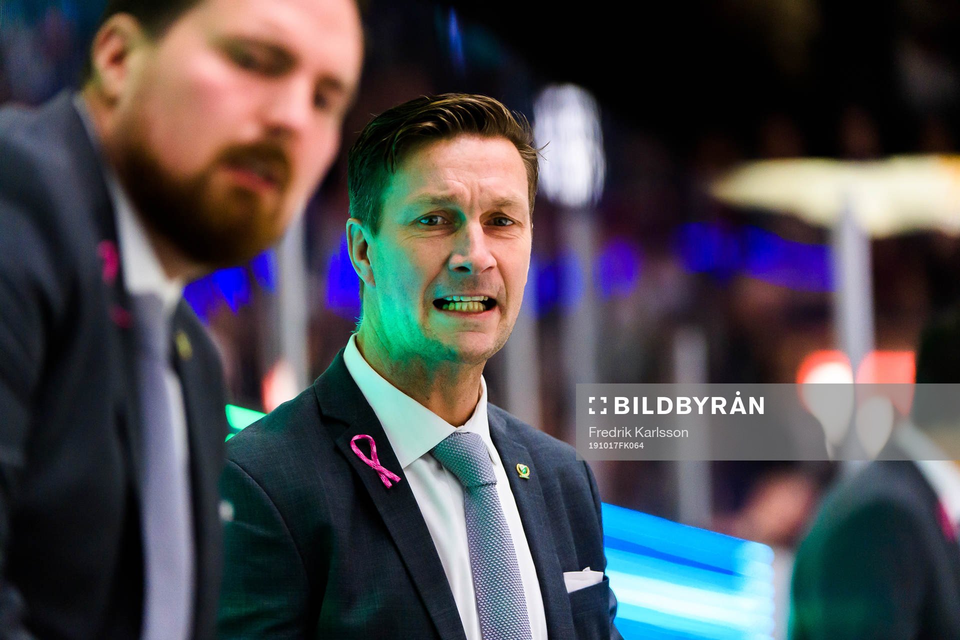 Färjestads huvudtränare Johan Pennerborn