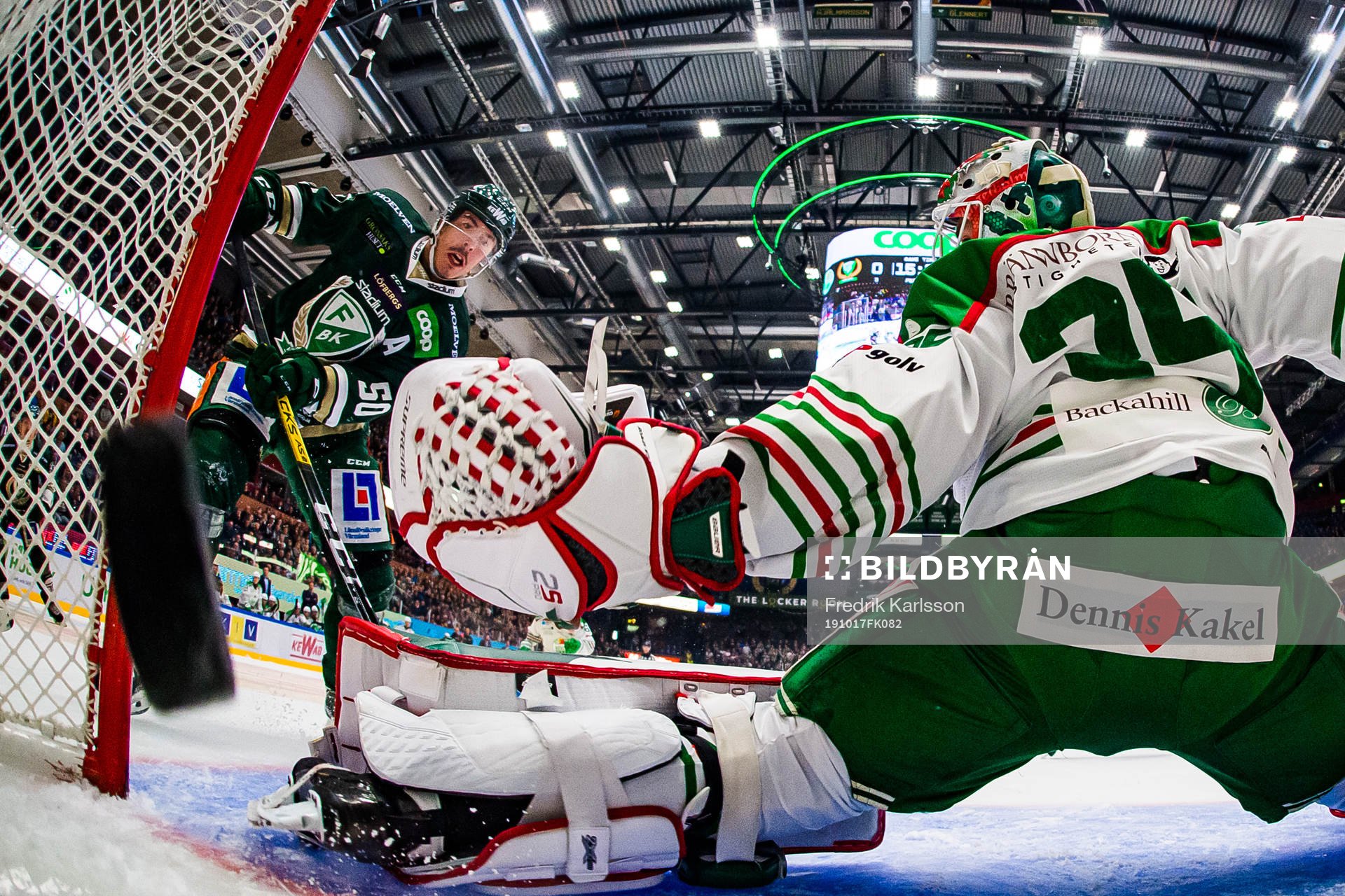 Färjestads Sebastian Erixon gör 1-0