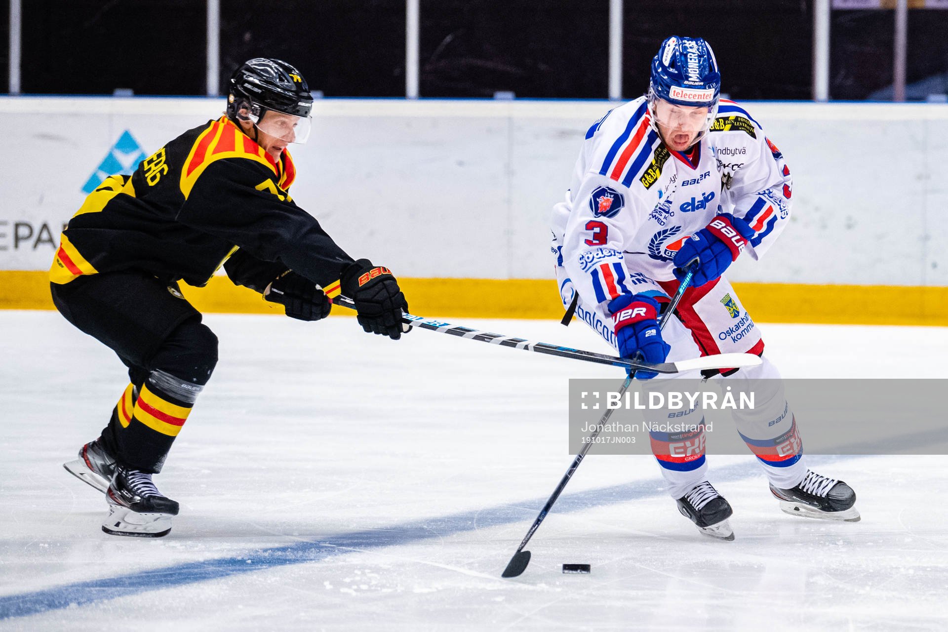 Brynäs Daniel Mannberg och Oskarshamns Pontus Näsén