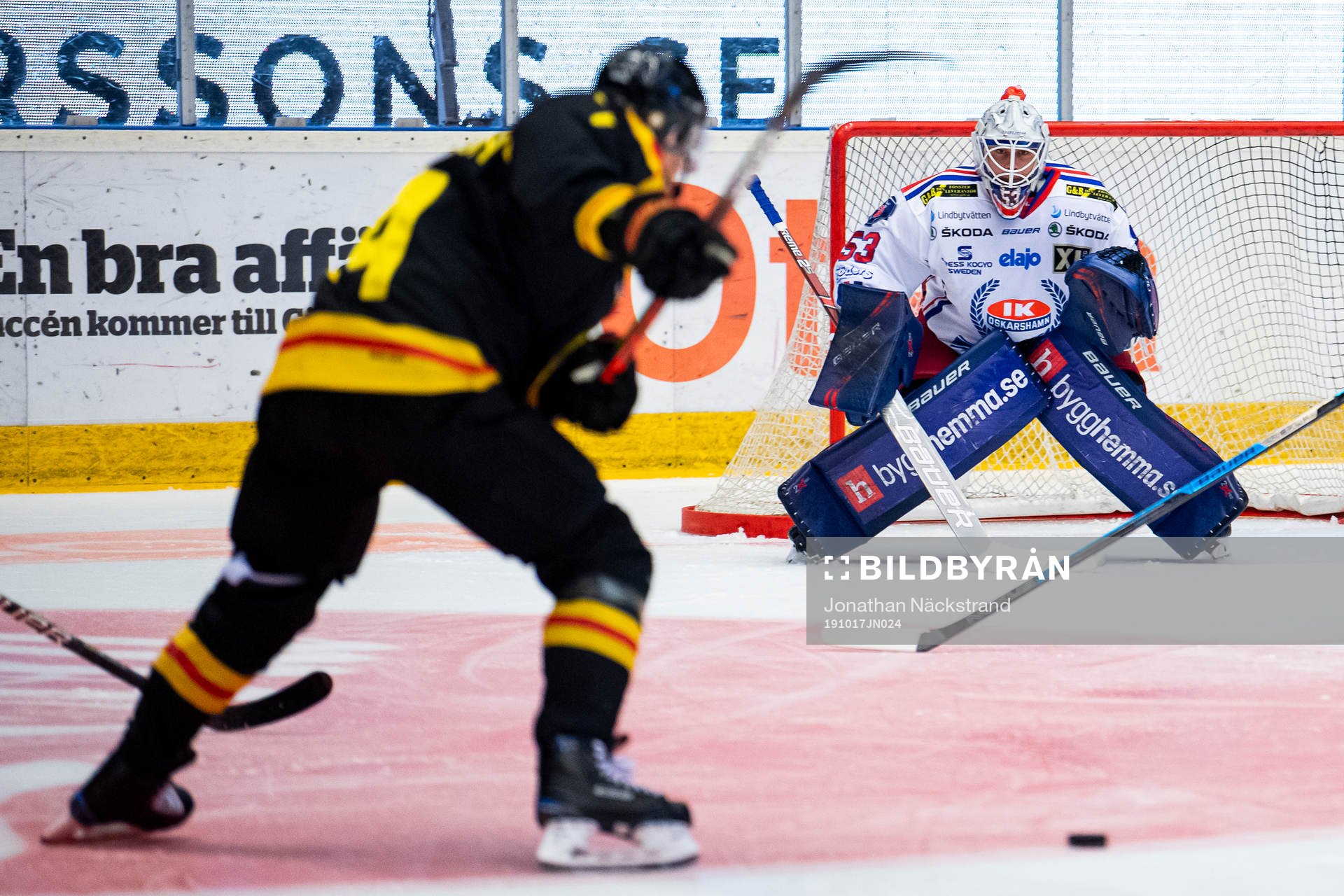 Oskarshamns målvakt Fredrik Pettersson-Wentzel