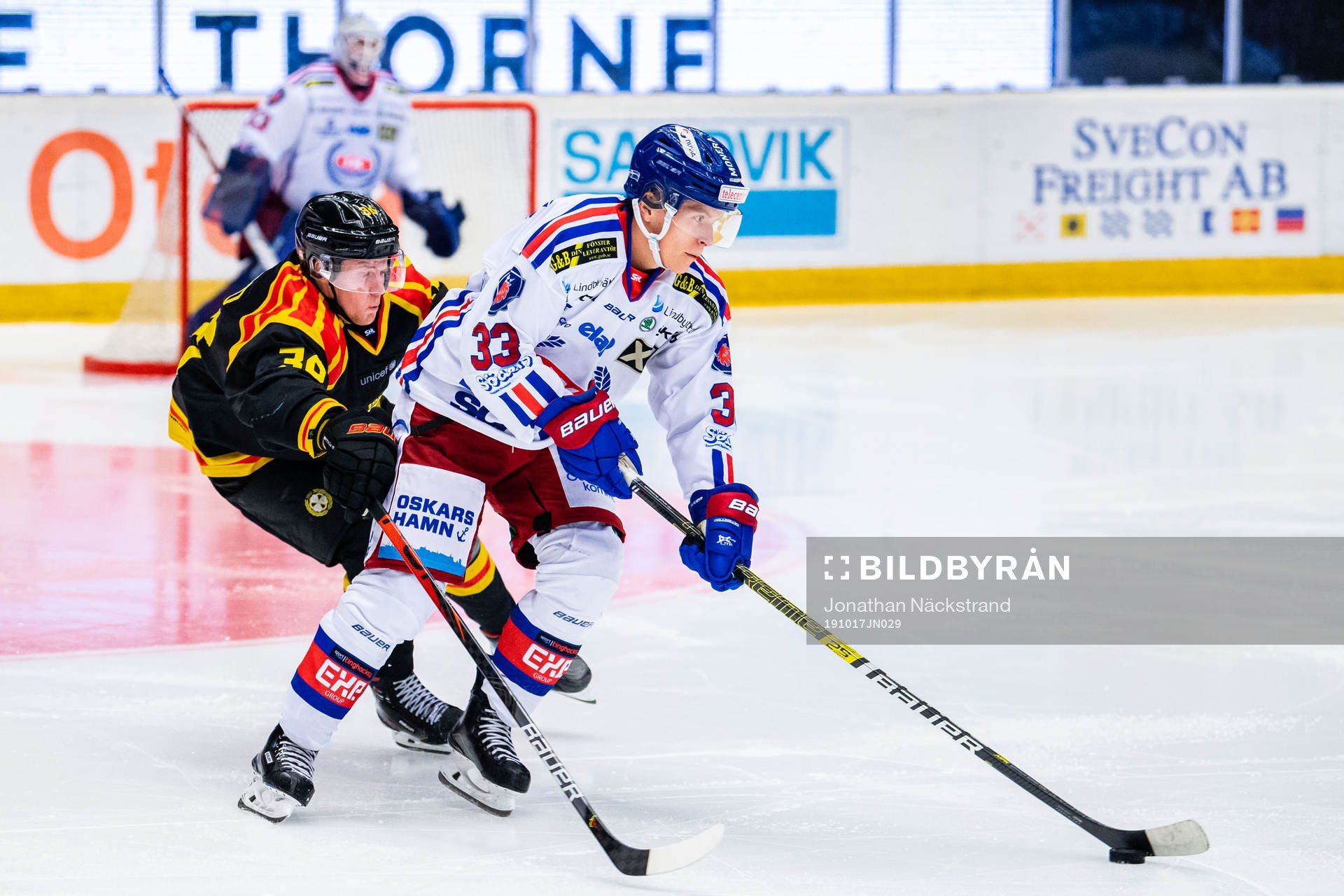 Brynäs Linus Ölund och Oskarshamns Filiph Engsund
