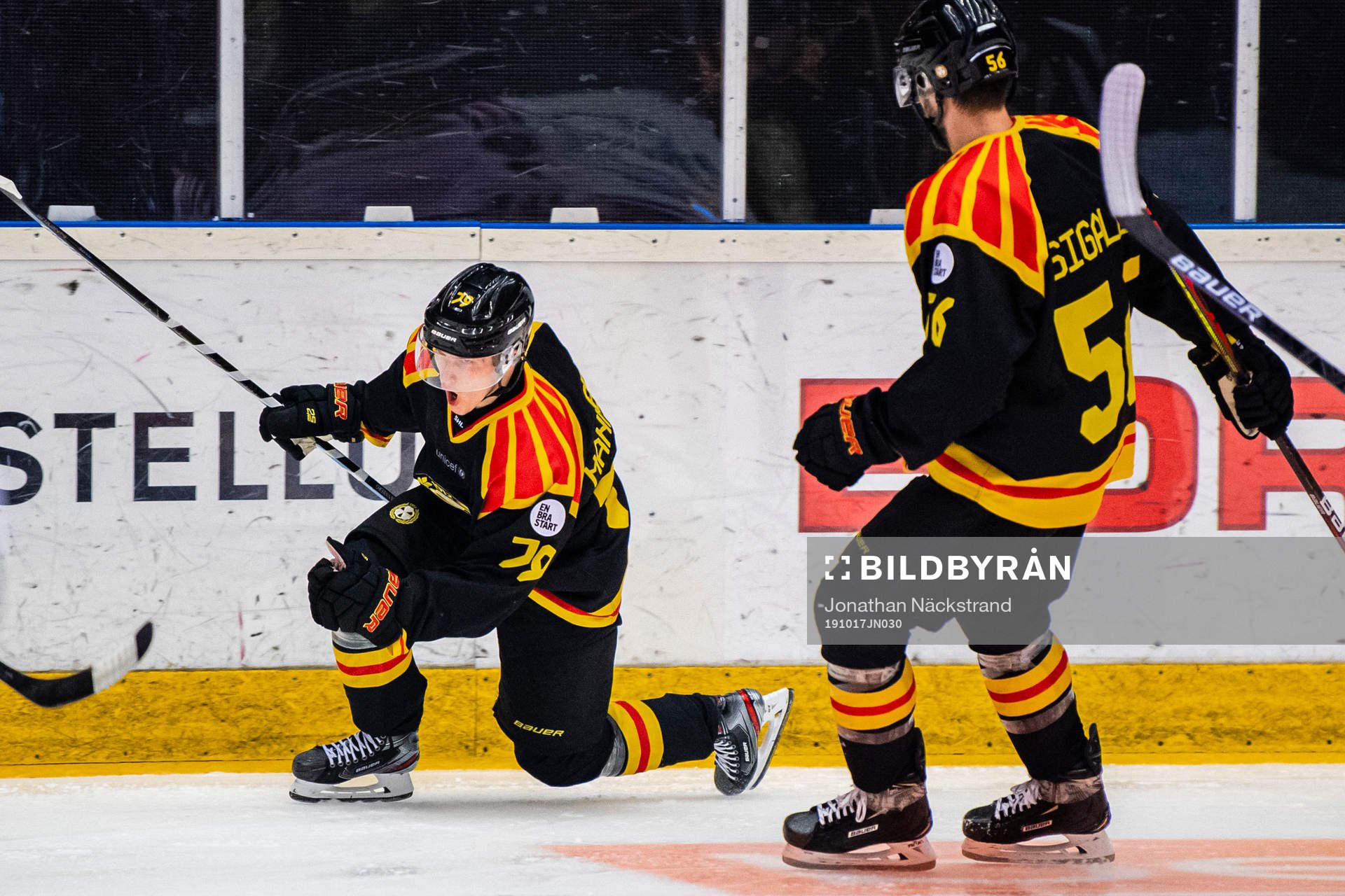 Brynäs Daniel Mannberg jublar