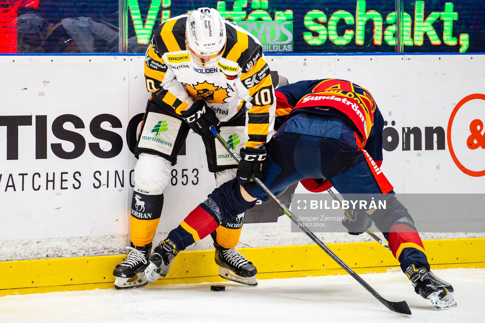 Skellefteås Joakim Lindström och Djurgårdens Tom Nilsson