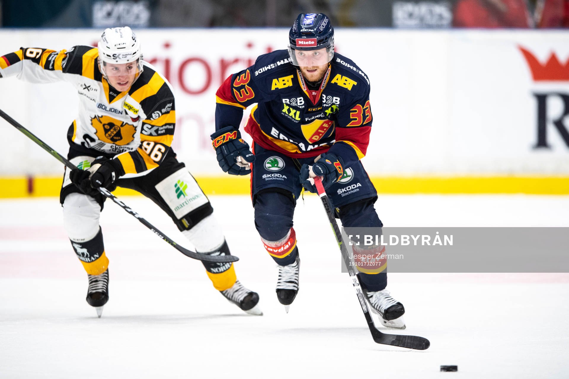 Skellefteås Rickard Hugg och Djurgårdens Linus Hultström