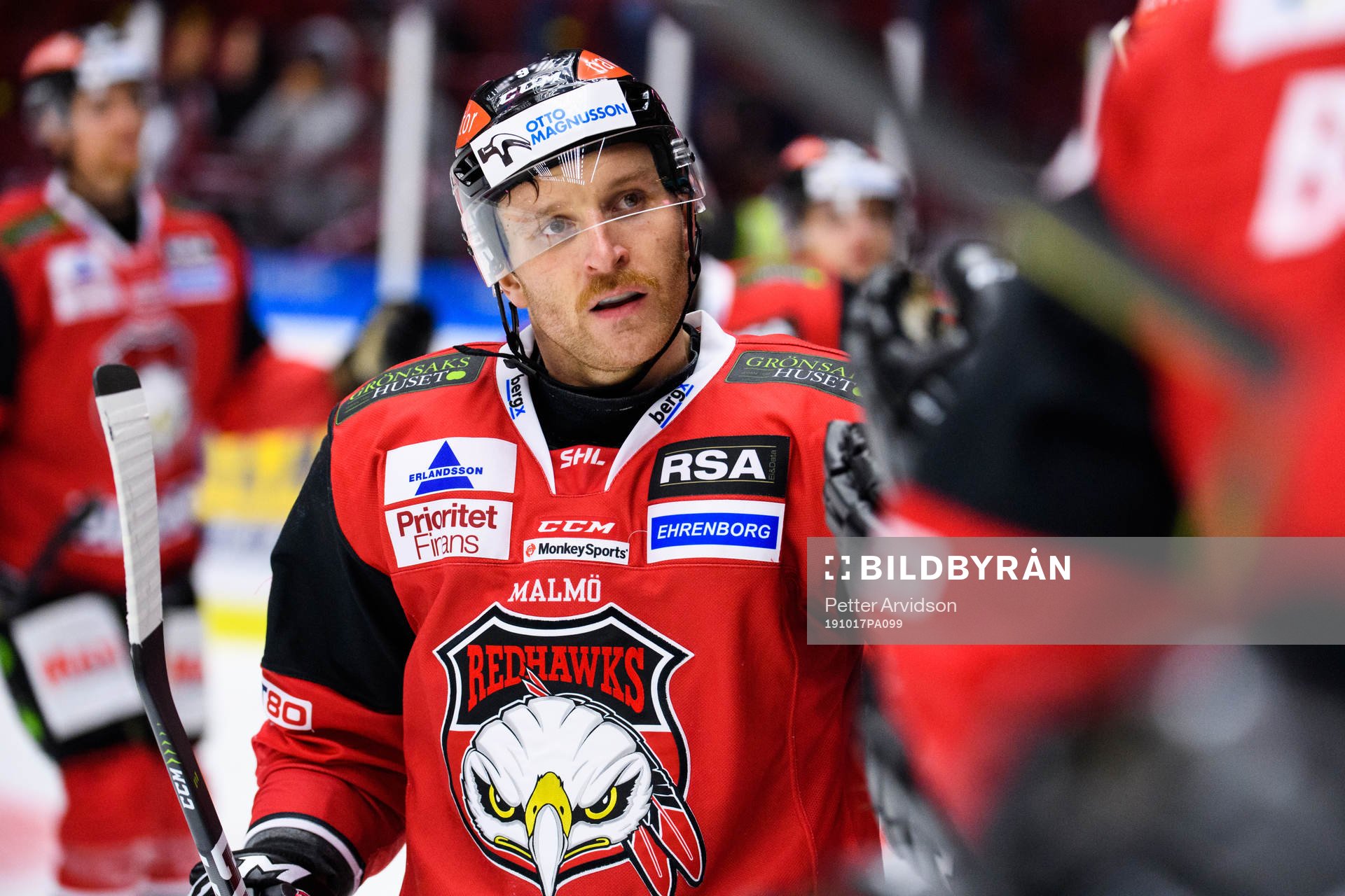 Malmö Redhawks Frederik Storm jublar