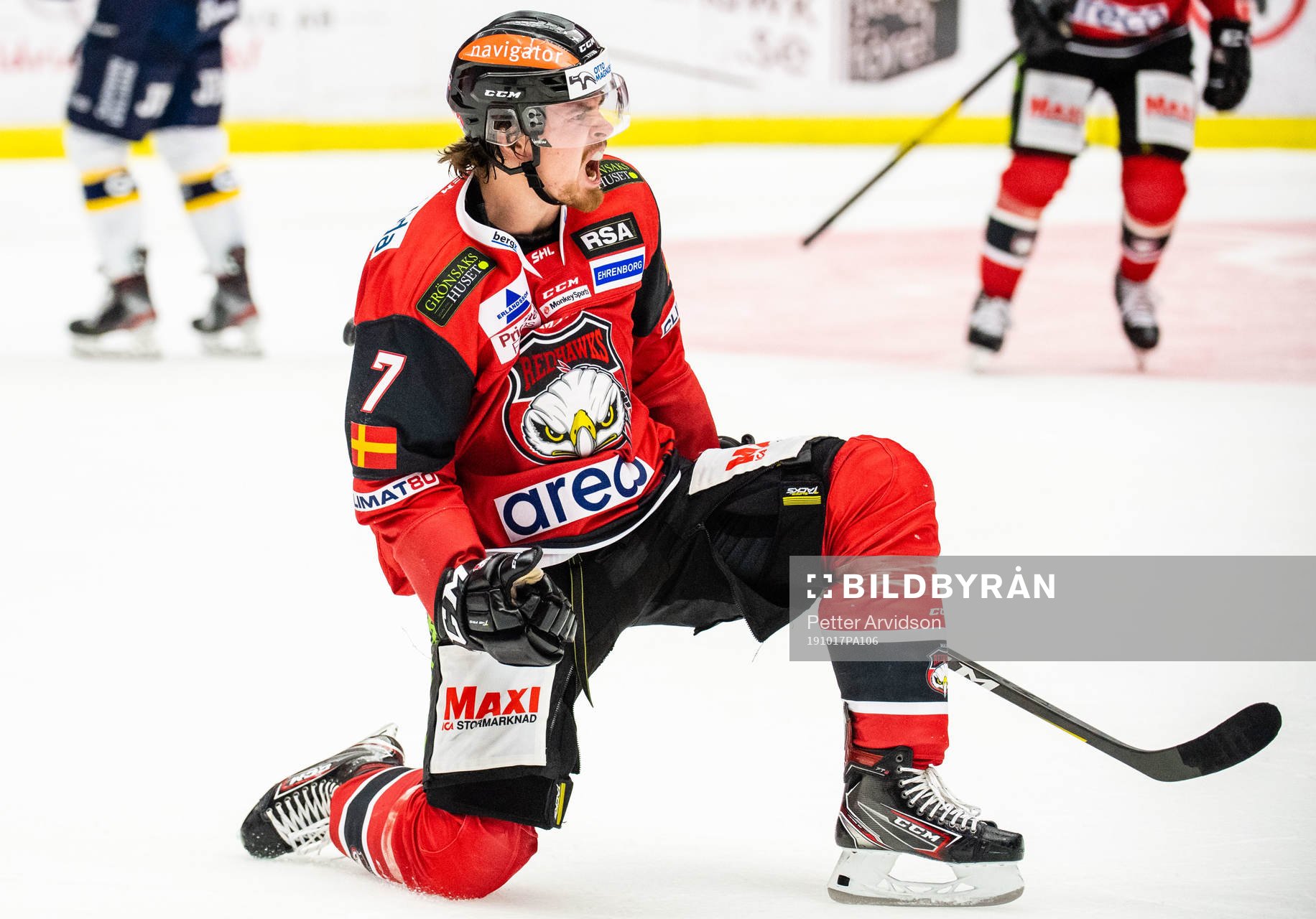 Malmö Redhawks Marcus Björk jublar