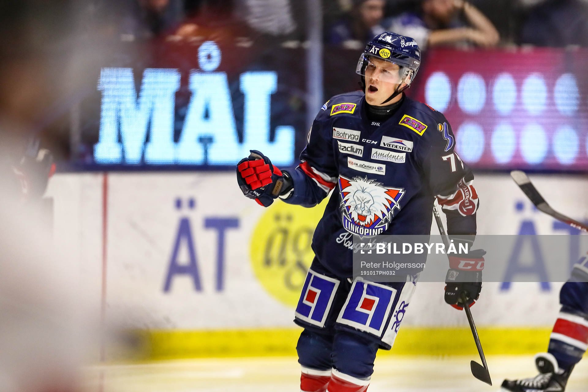 Linköpings Patrik Lundh jublar