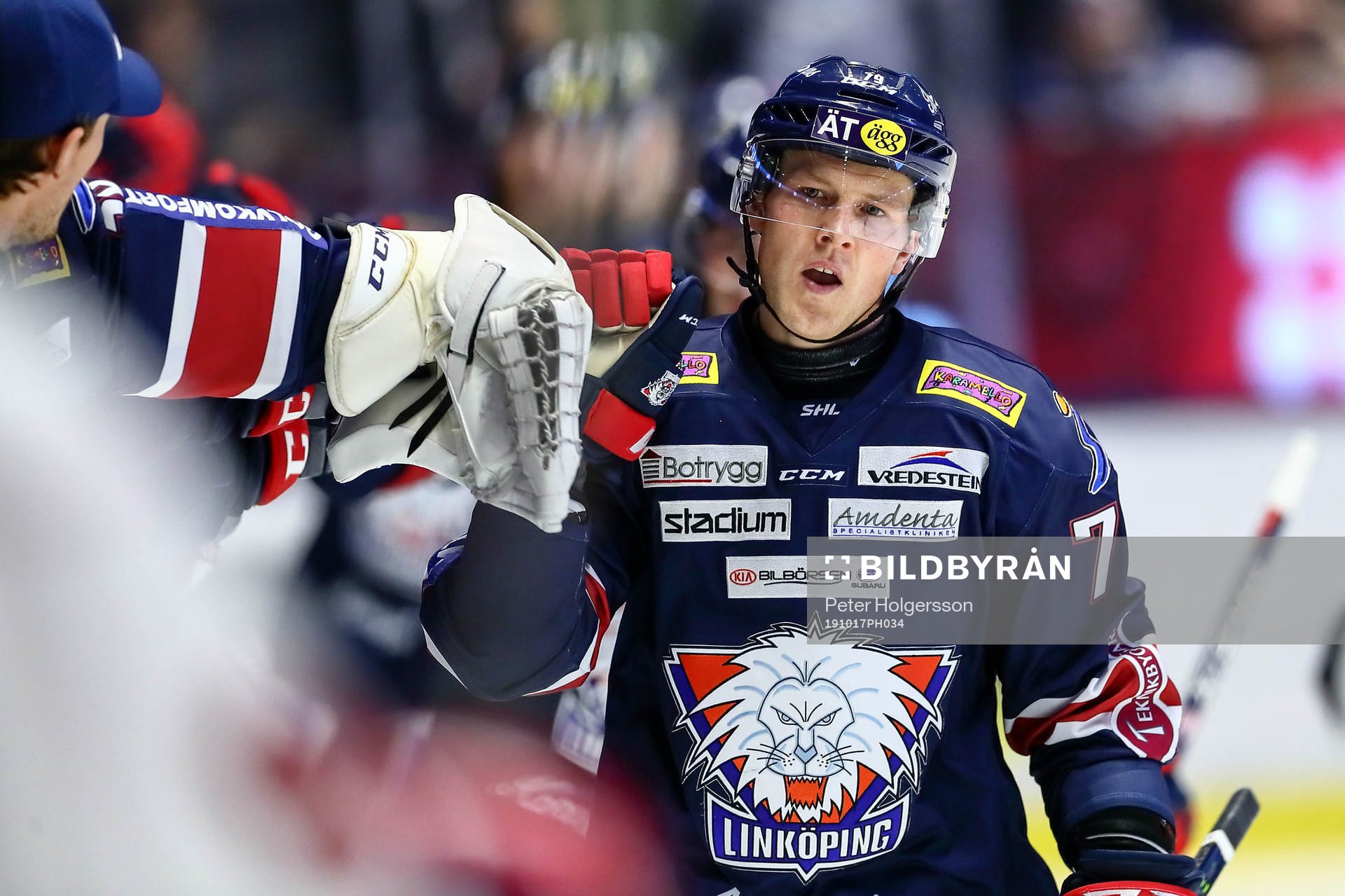 Linköpings Patrik Lundh jublar