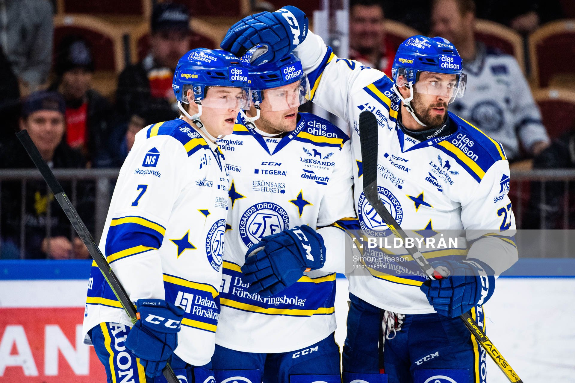 Leksands Lucas Nordsäter, Jonas Ahnelöv och Marek Hrivik