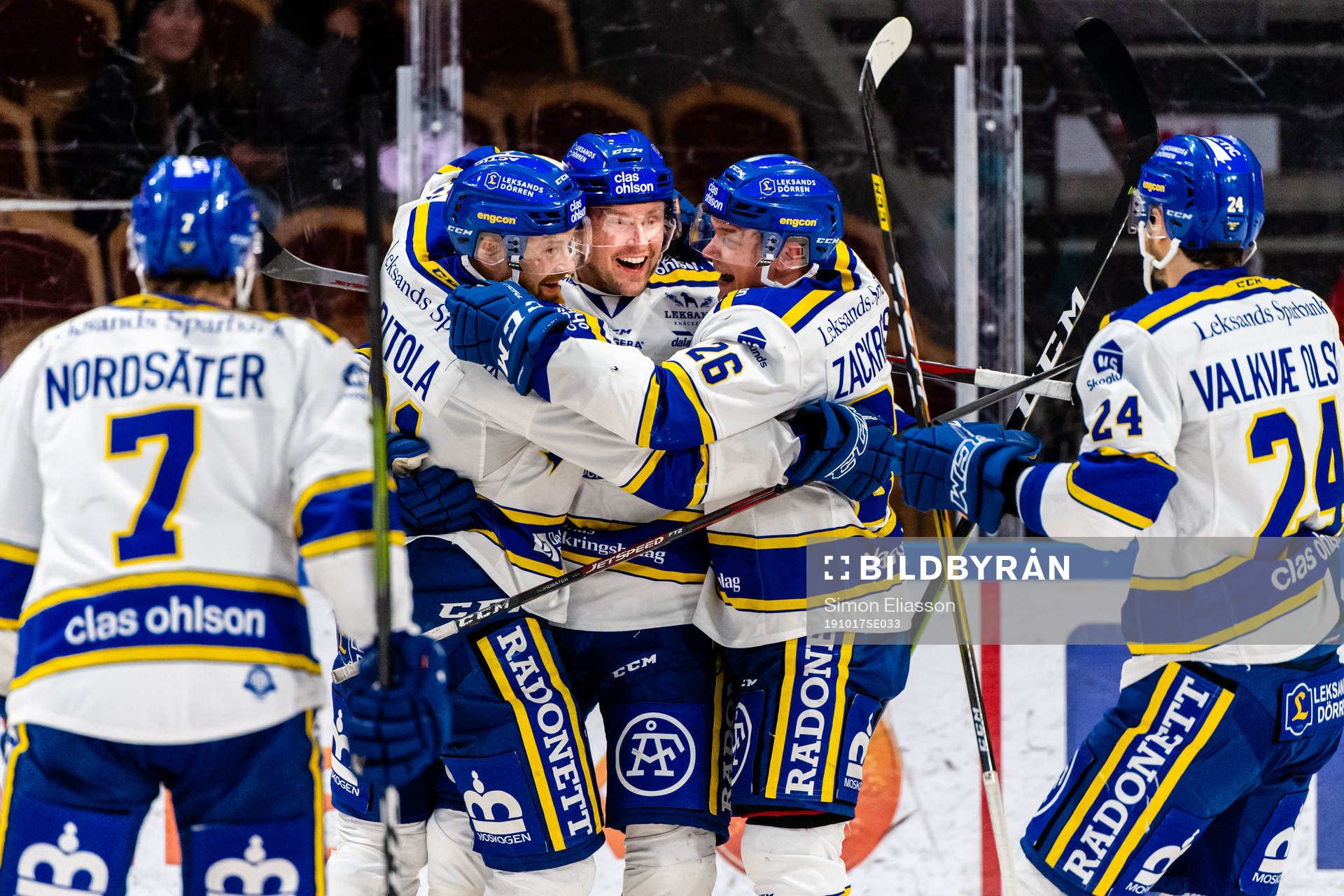Leksands Jonas Ahnelöv jublar