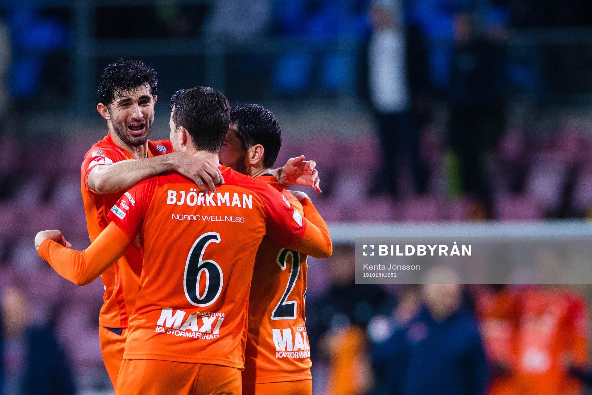 AFC Eskilstunas Sandro Tsveiba, Anel Rashkaj och Jesper