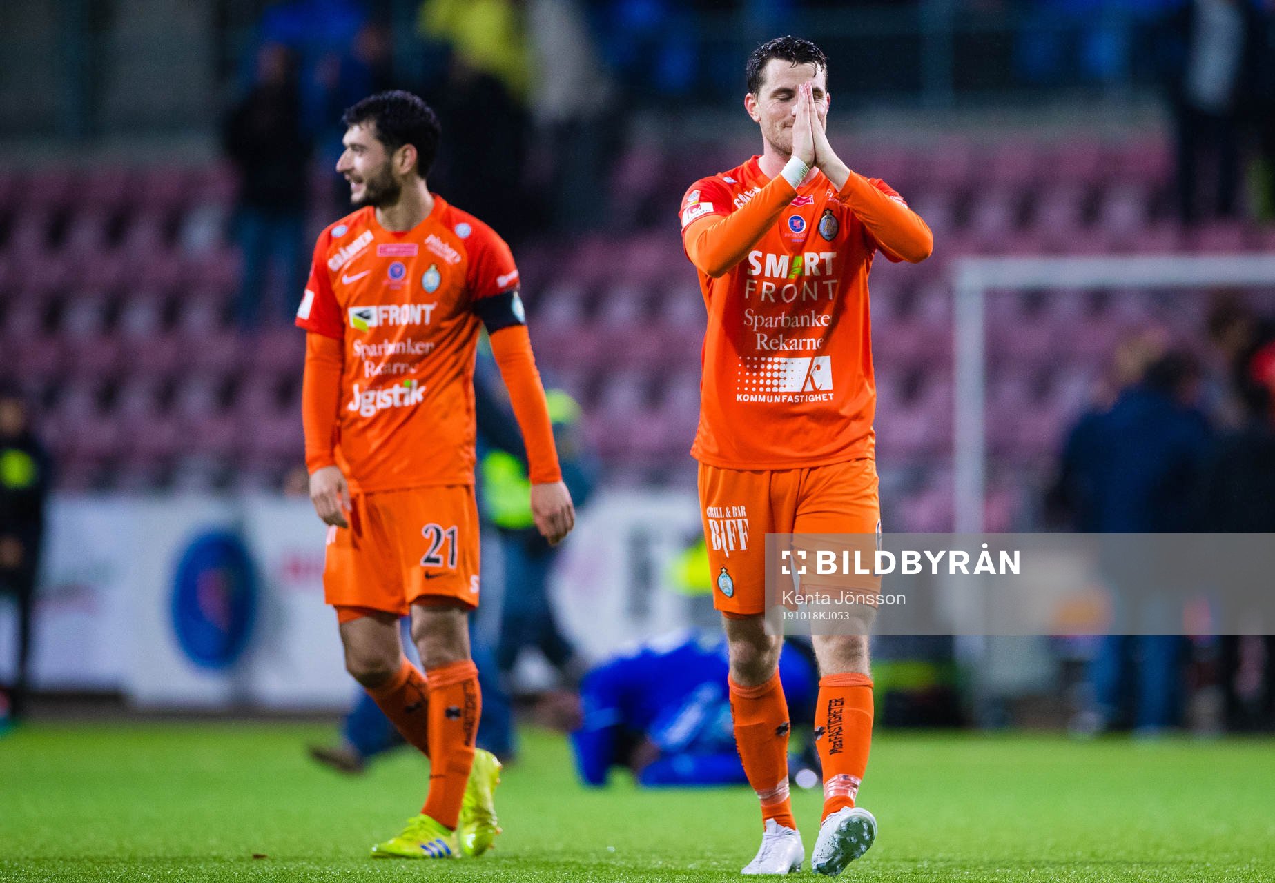 AFC Eskilstunas Jesper Björkman jublar