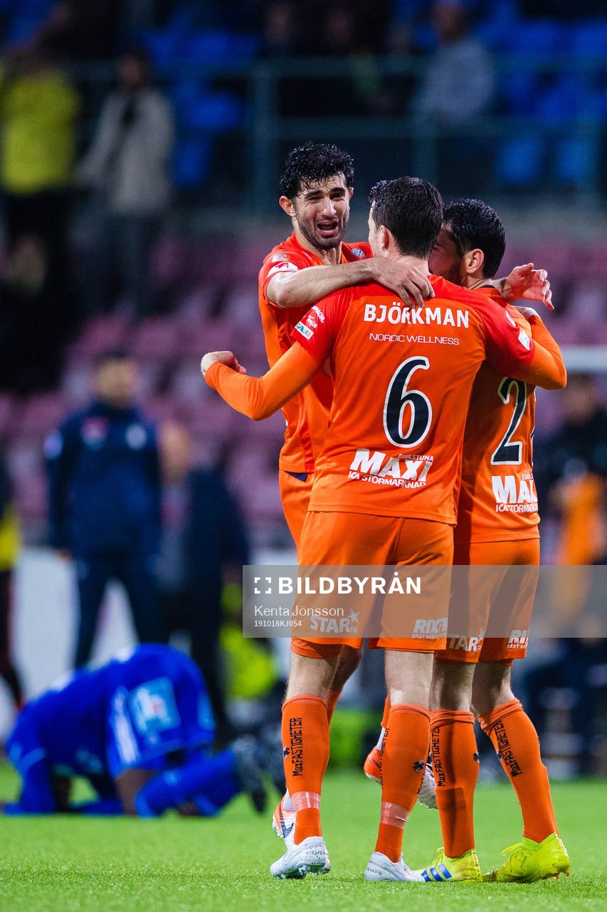 AFC Eskilstunas Sandro Tsveiba, Anel Rashkaj och Jesper