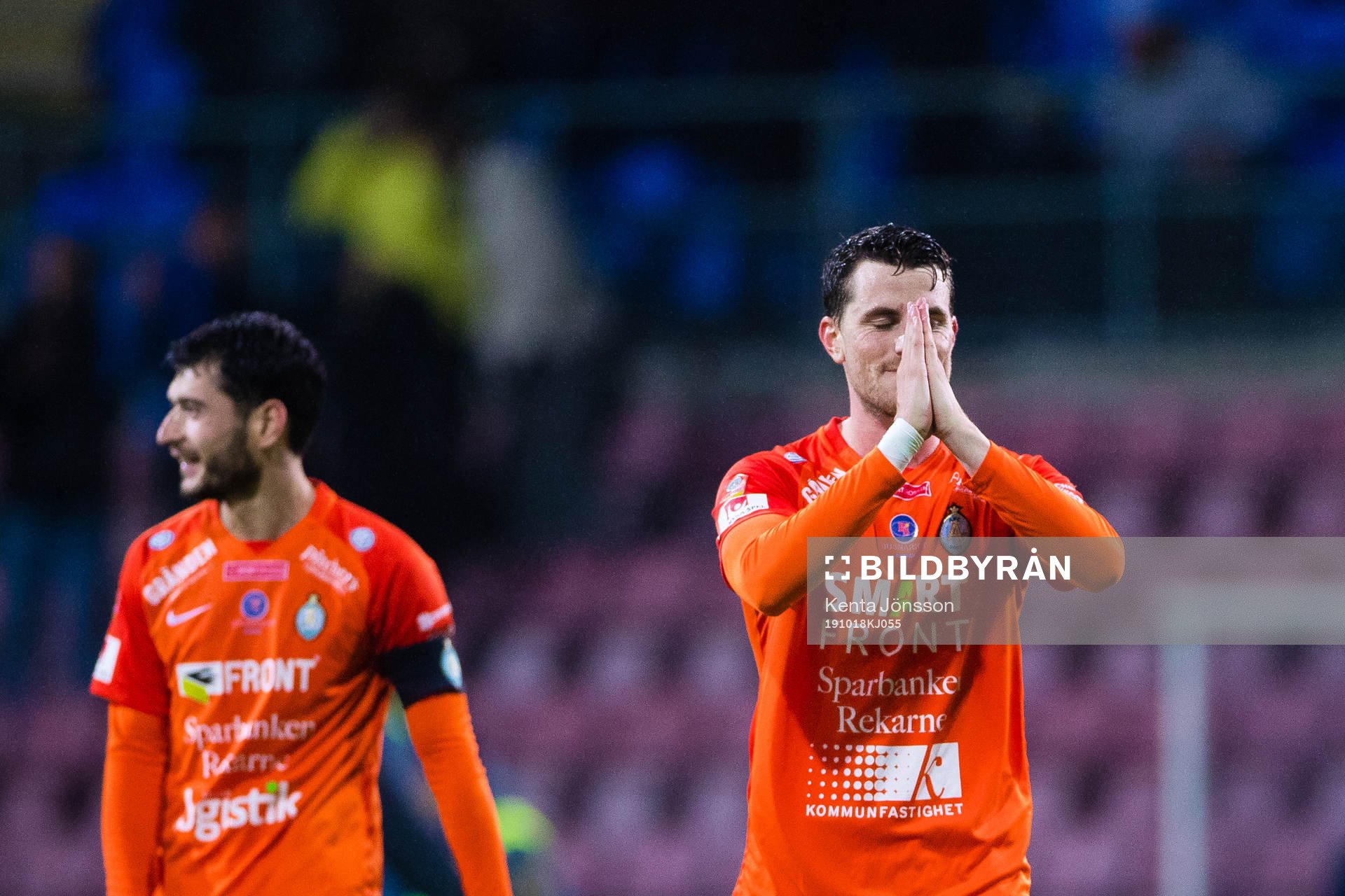 AFC Eskilstunas Jesper Björkman jublar
