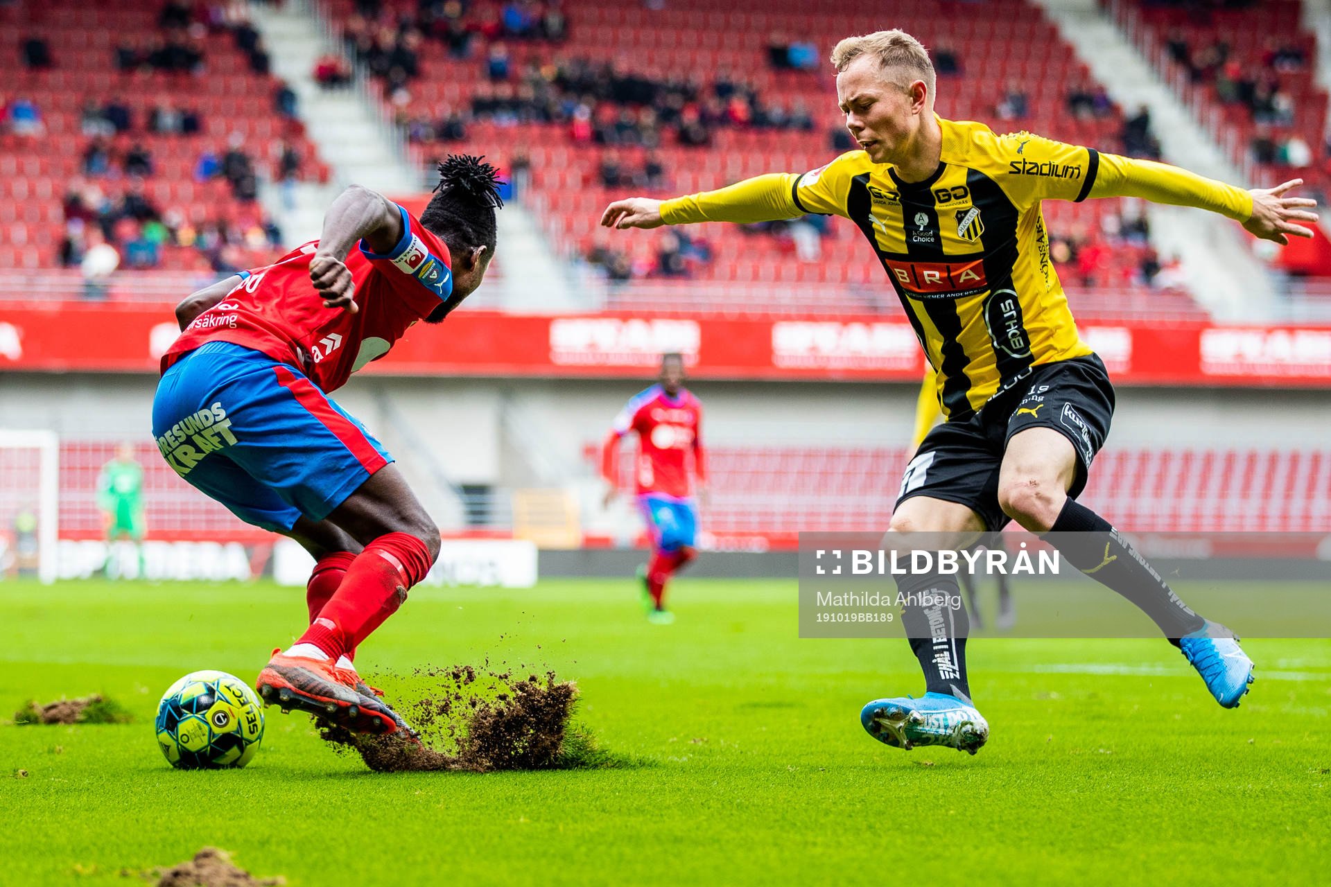 Helsingborgs Mamudu Moro och Häckens Häckens Kevin Yakob