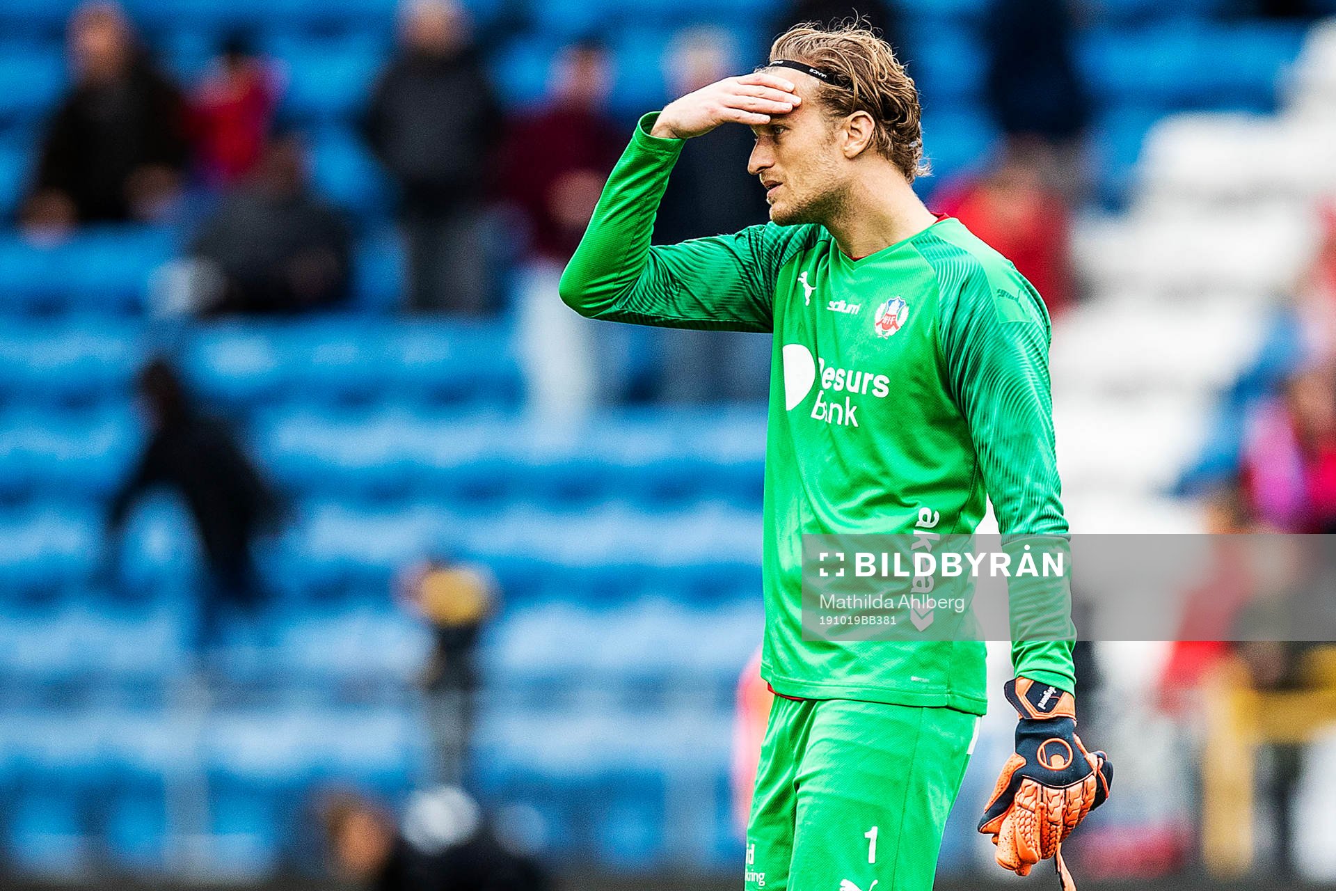 Helsingborgs målvakt Anders Lindegaard deppar
