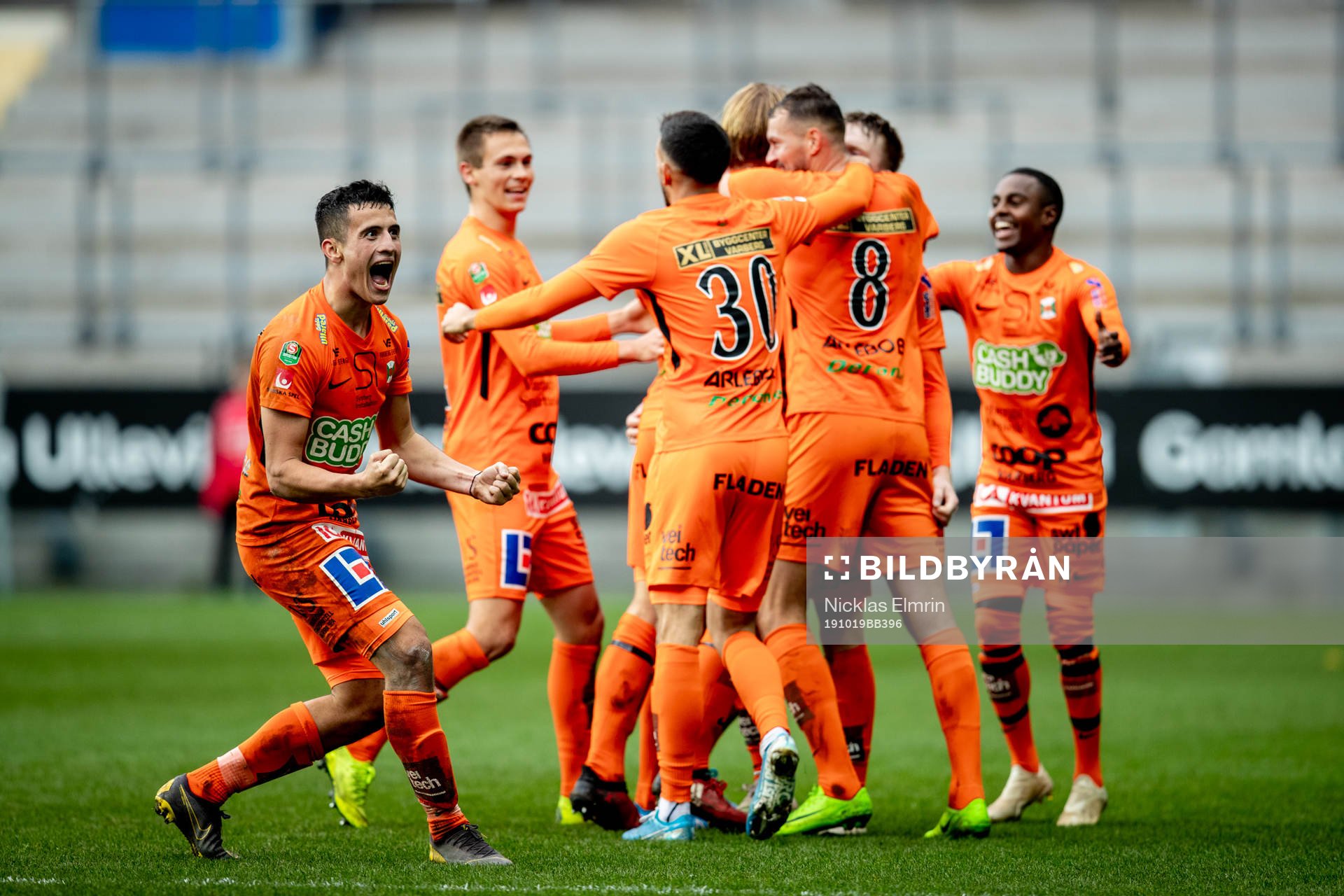 under fotbollsmatchen i Superettan mellan GAIS och Varberg