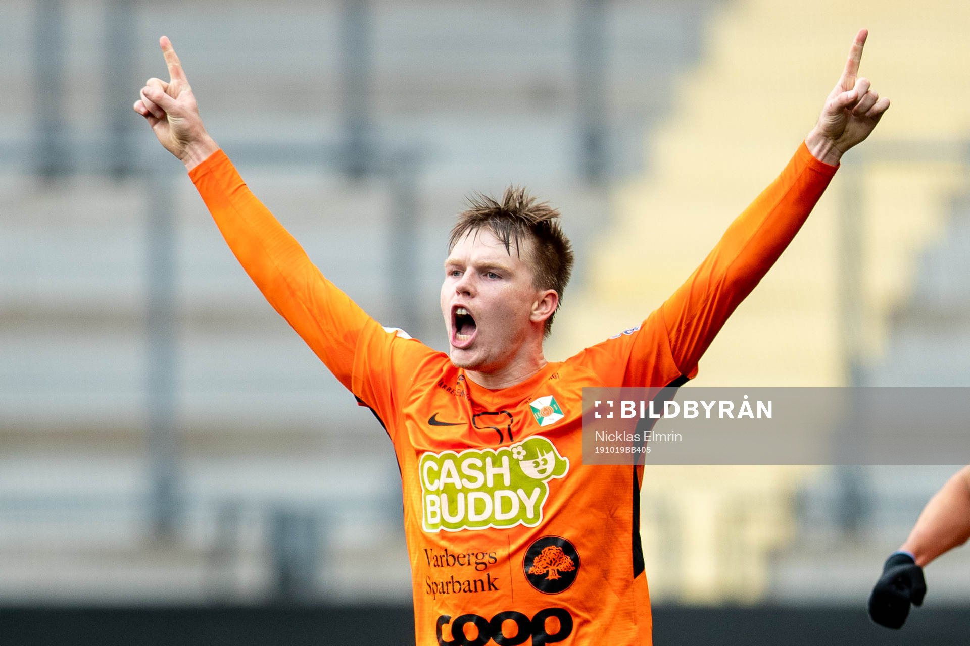 Varbergs Anton Liljenbäck jublar