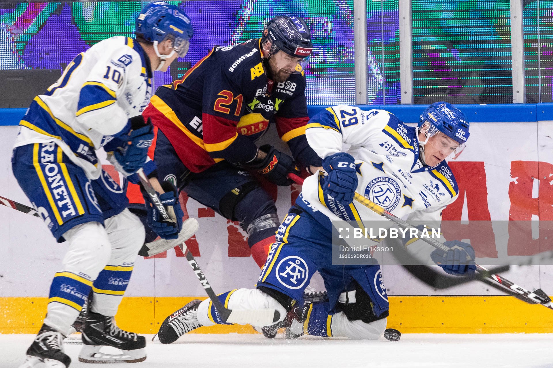 Leksands David Rundqvist och Djurgårdens Patrik Berglund