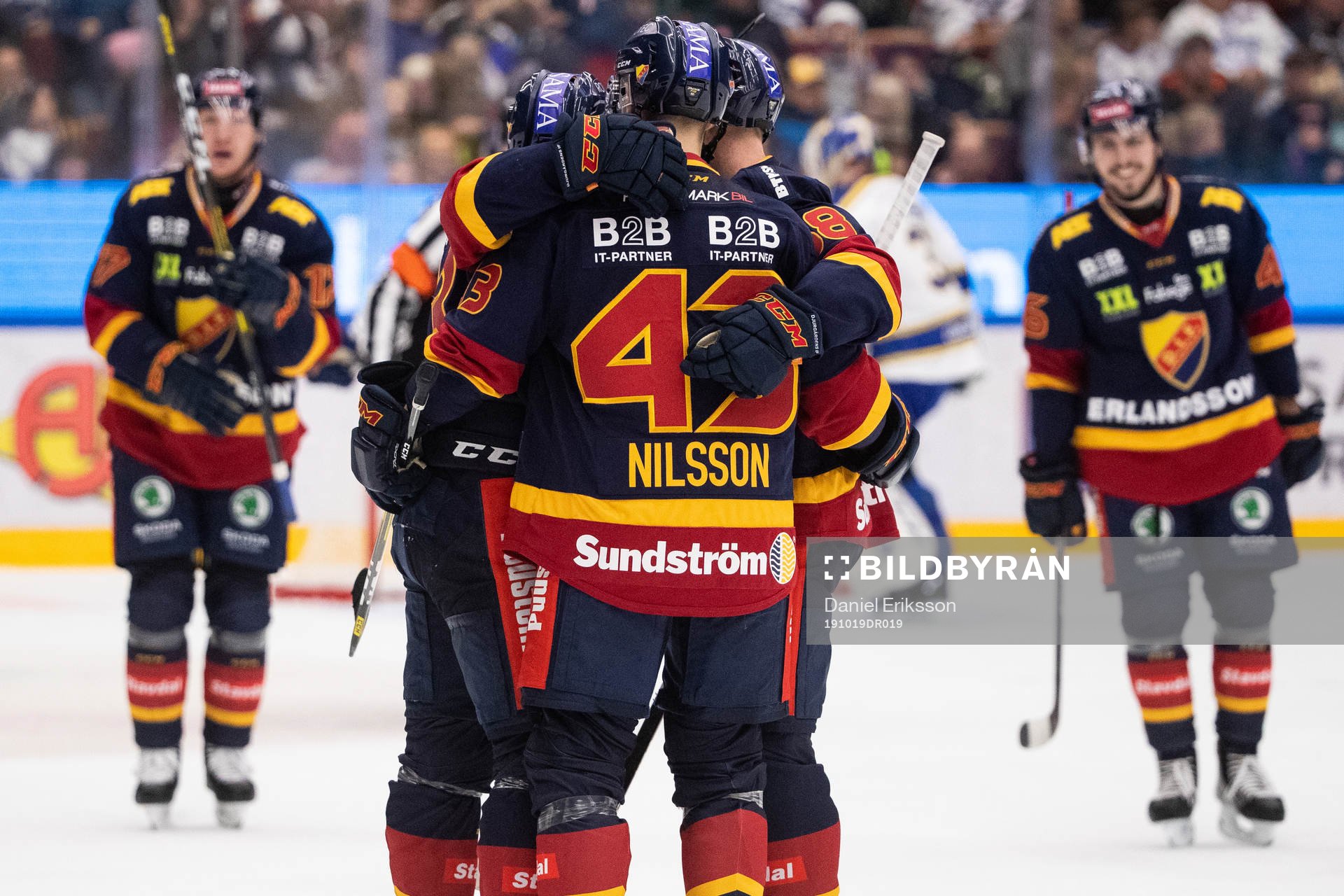 Djurgårdens spelarna jublar