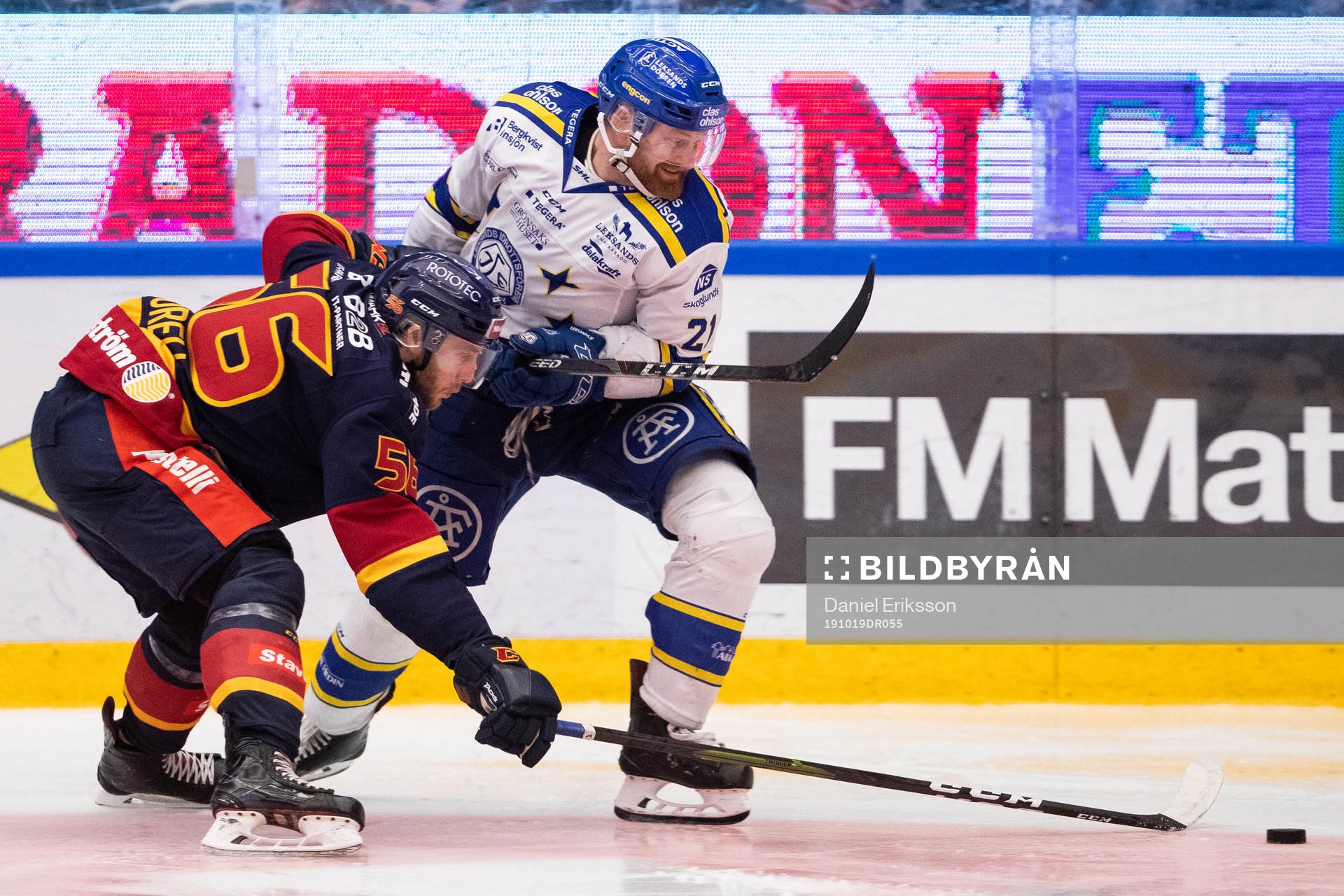 Leksands Mattias Ritola och Djurgårdens Robin Norell
