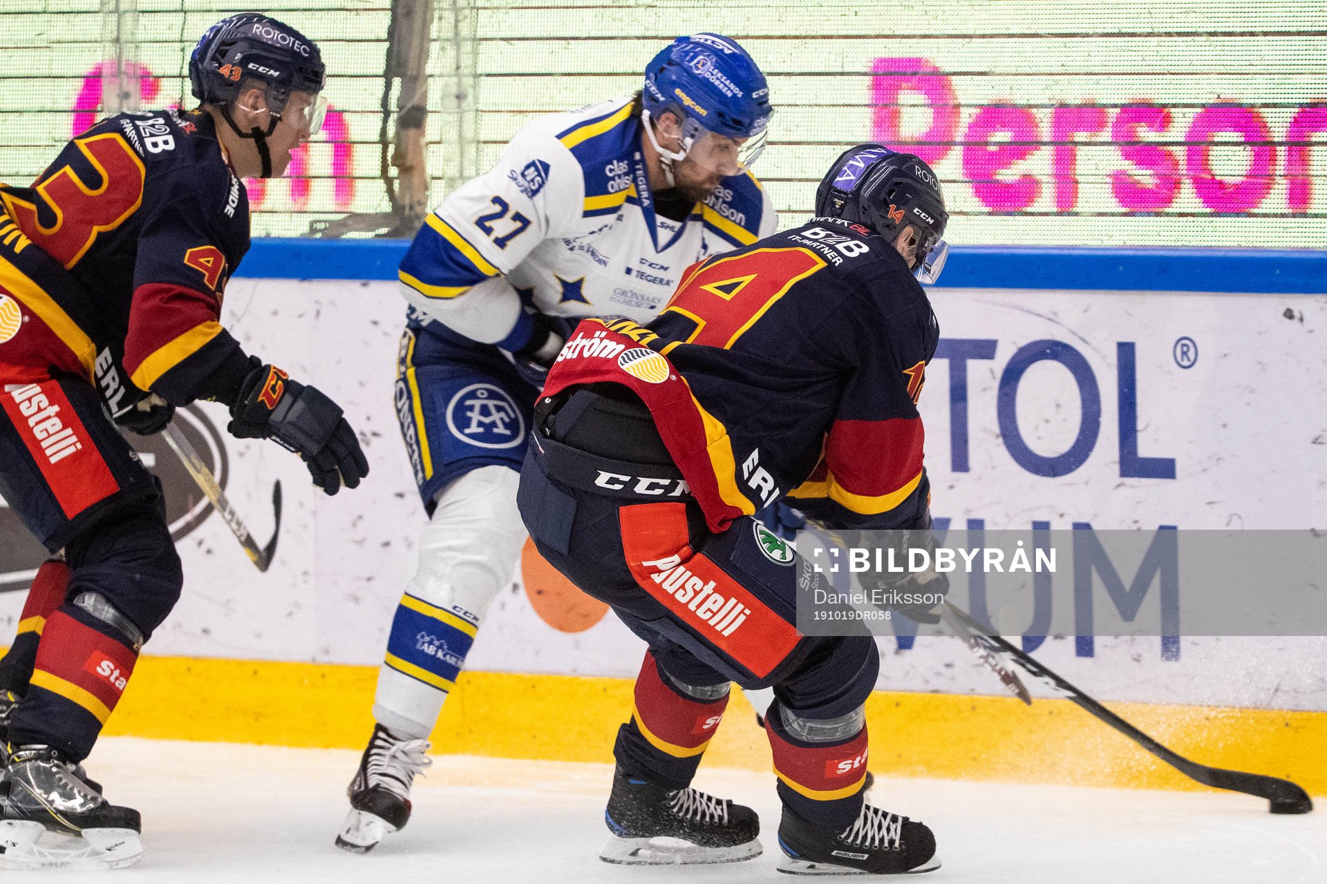 Djurgårdens Tom Nilsson och Leksands Marek Hrivik