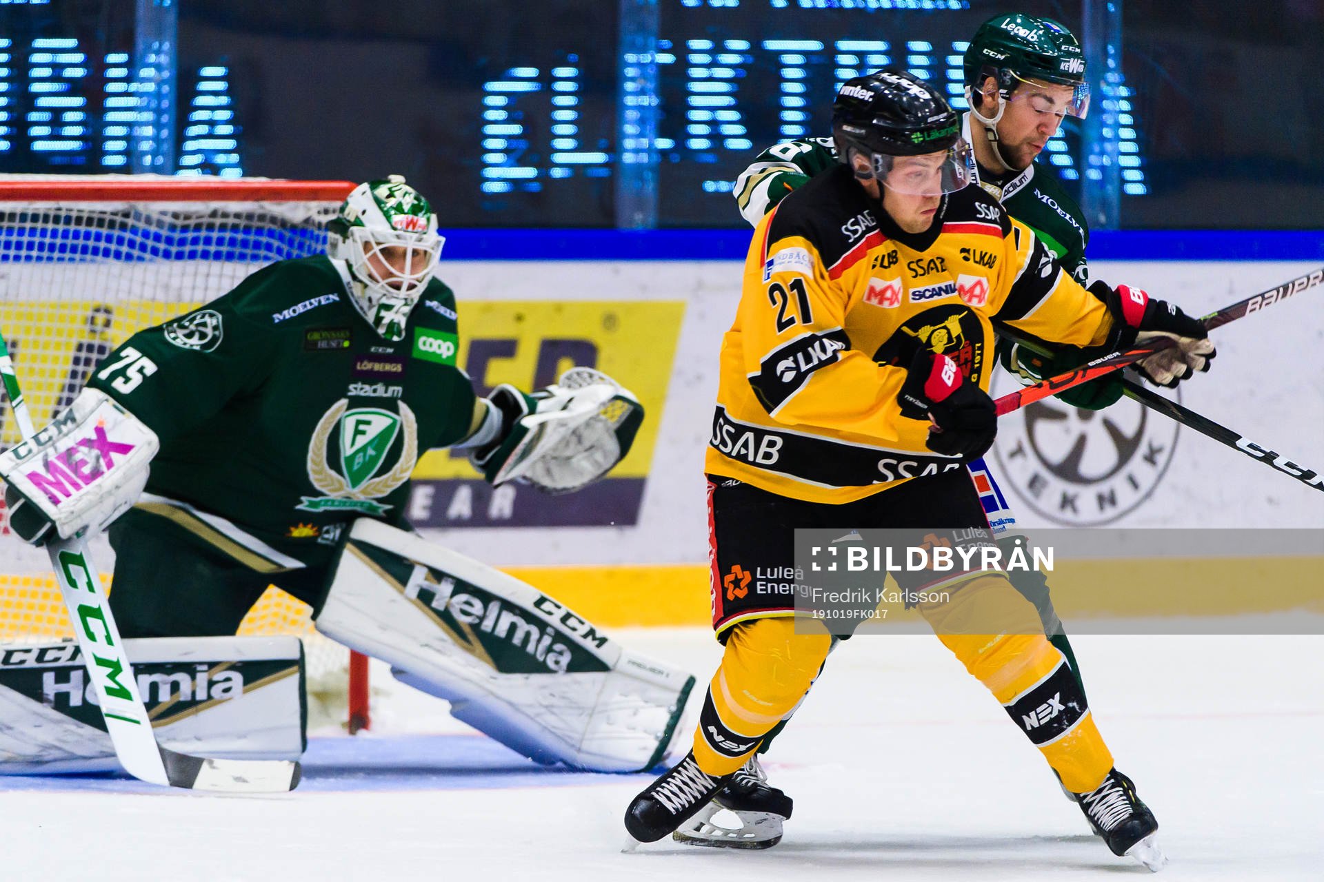 Luleås Juhani Tyrväinen och Färjestads Lucas