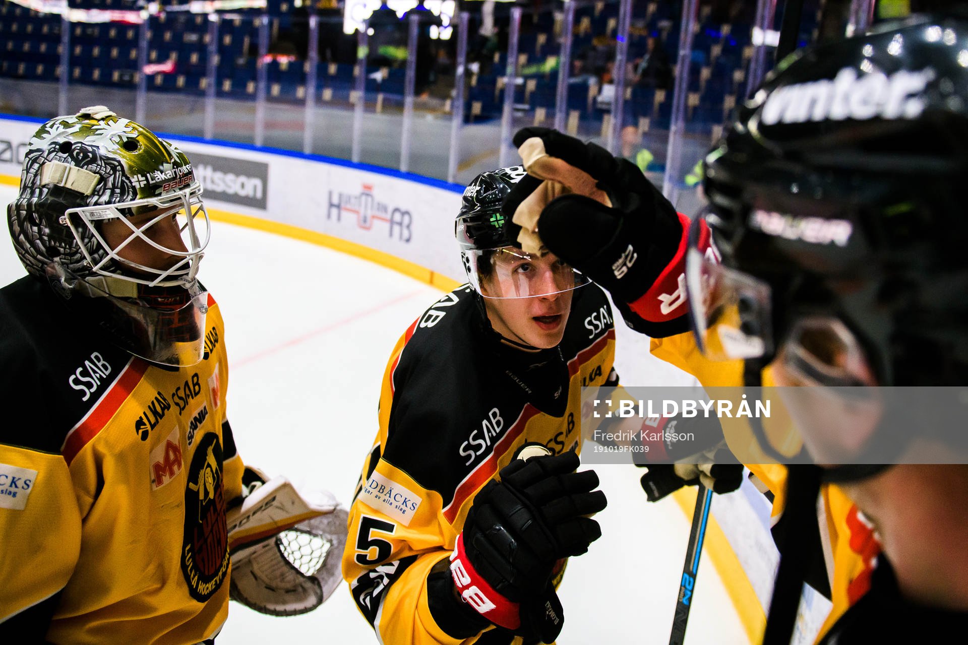 Luleås Arttu Ilomäki jublar