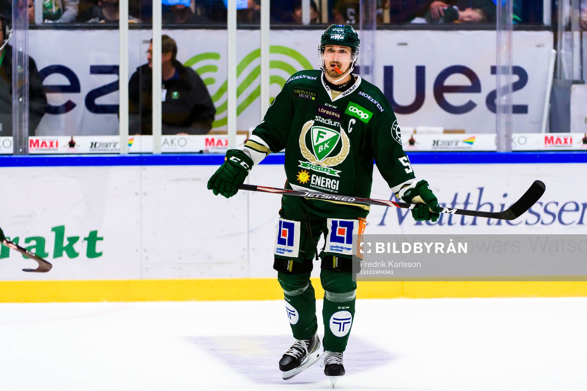 Färjestads Linus Johansson deppar