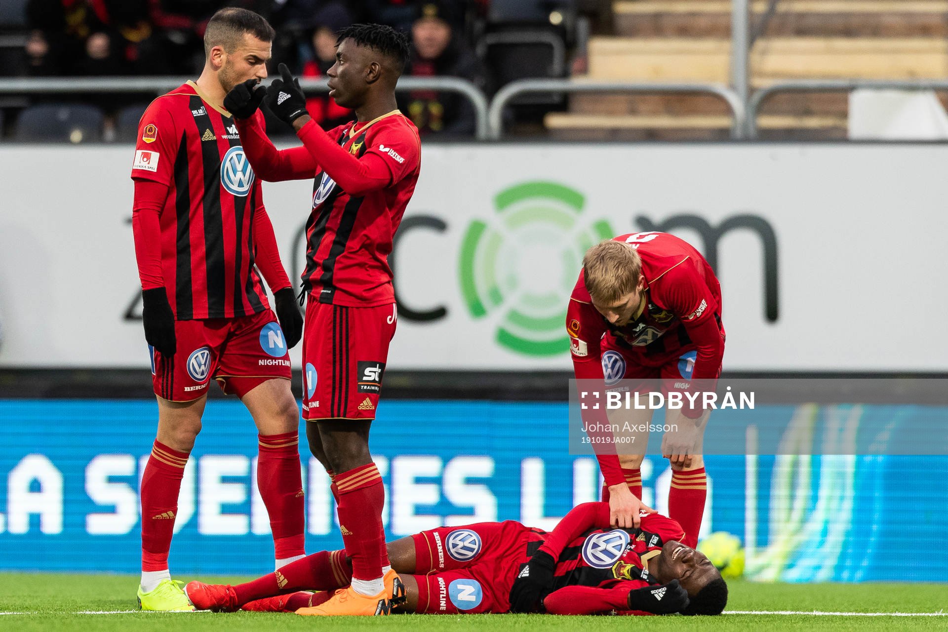 Östersunds Kalpi Wilfried Ouattara ligger ner