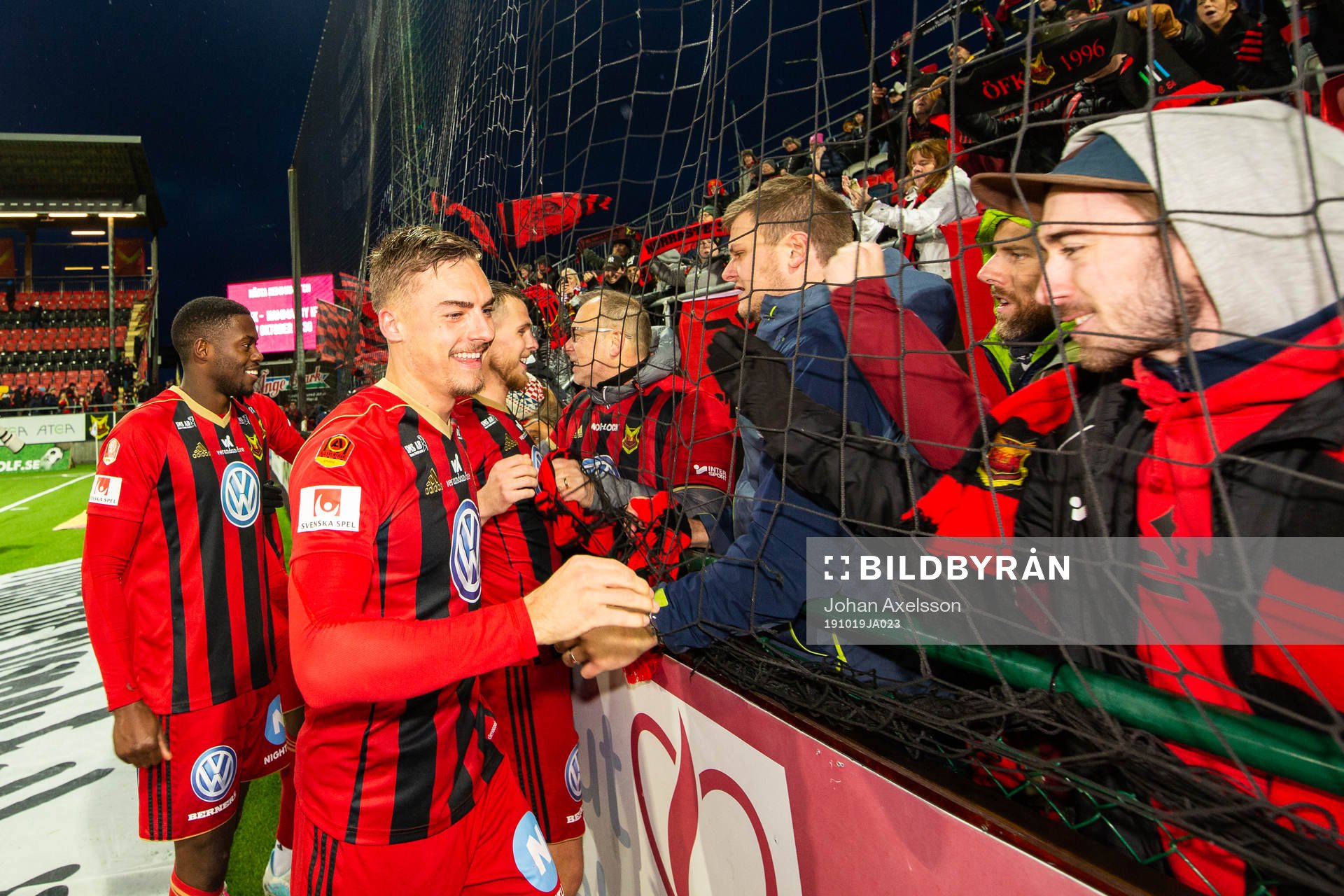 Östersunds Felix Hörberg jublar