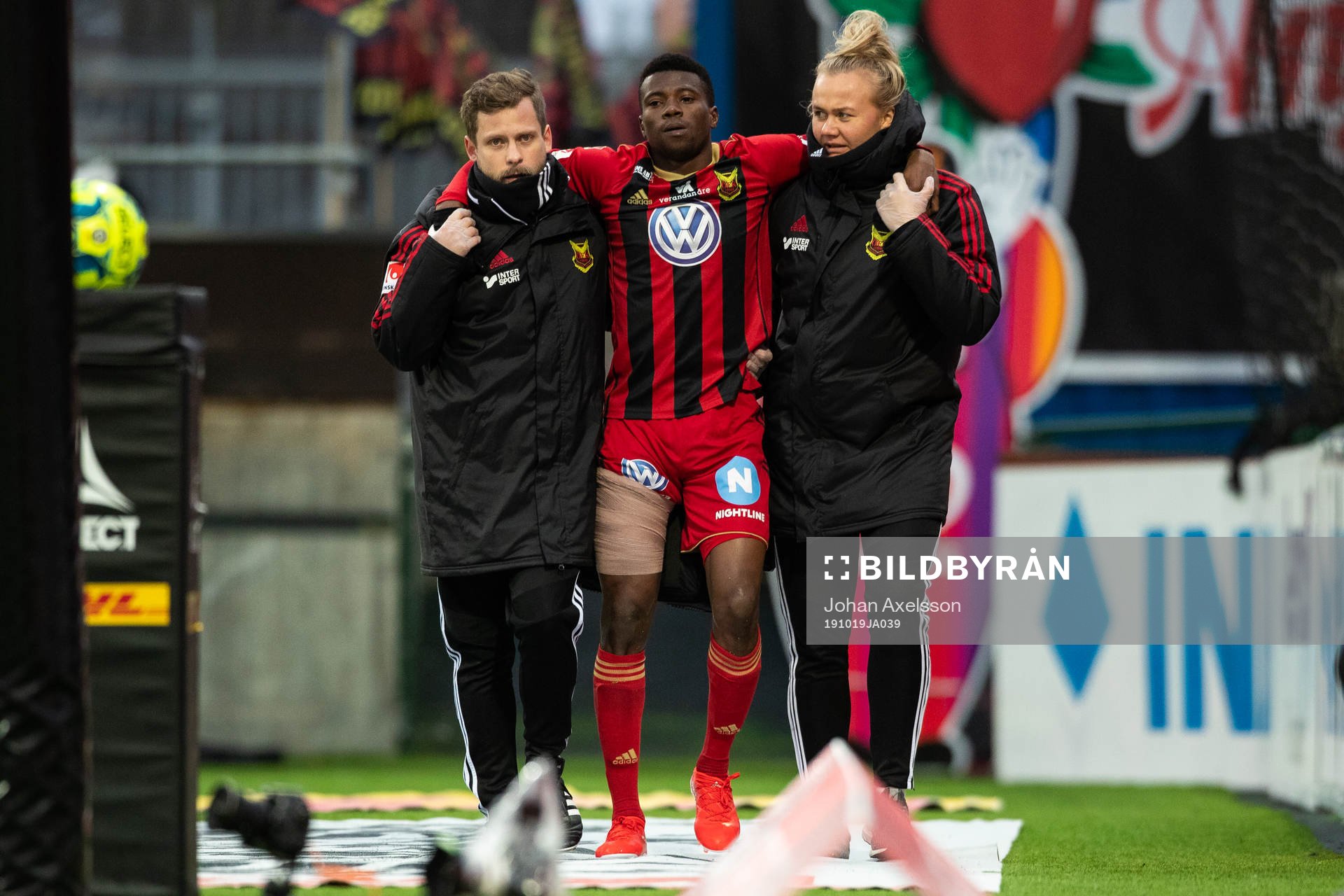 Östersunds Kalpi Wilfried Ouattara utgår skadad