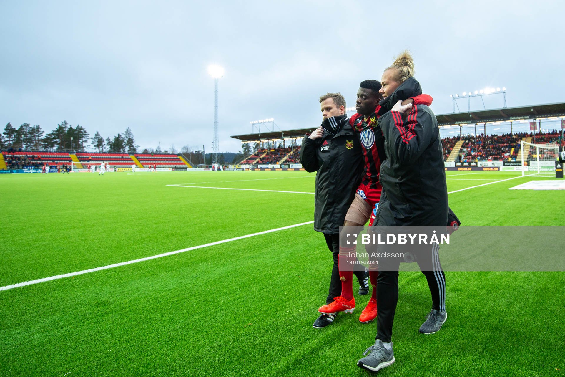 Östersunds Kalpi Wilfried Ouattara utgår skadad