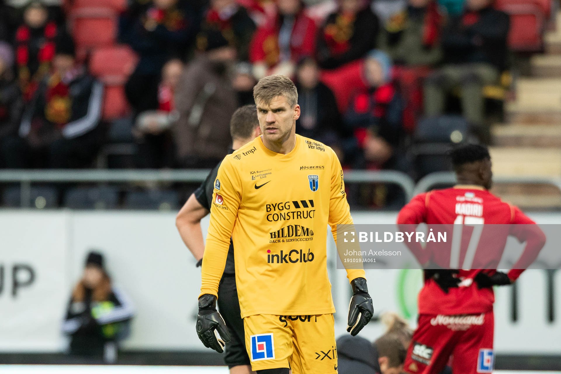 Sirius målvakt Lukas Jonsson