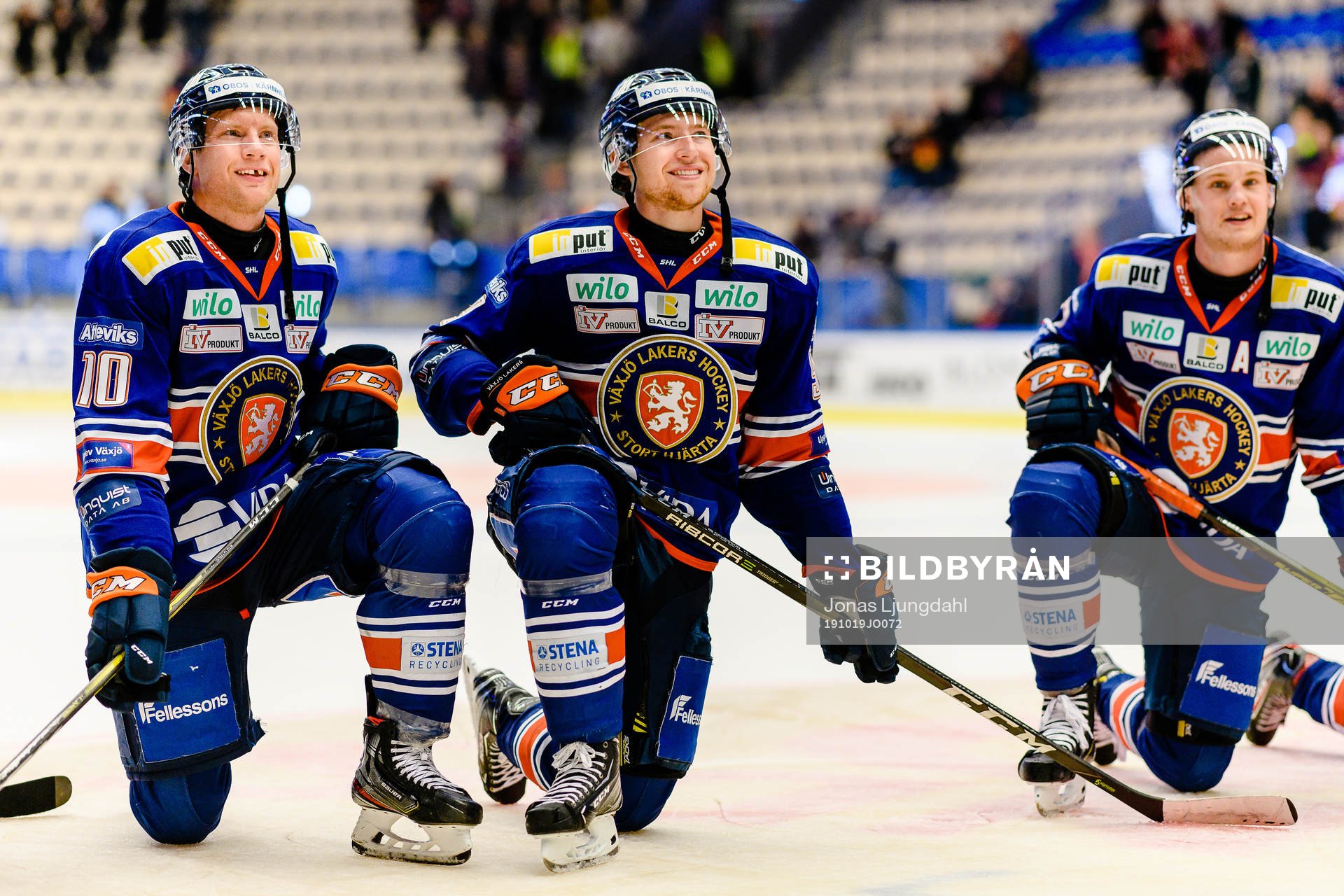 Växjös Richard Gynge och Marcus Davidsson jublar
