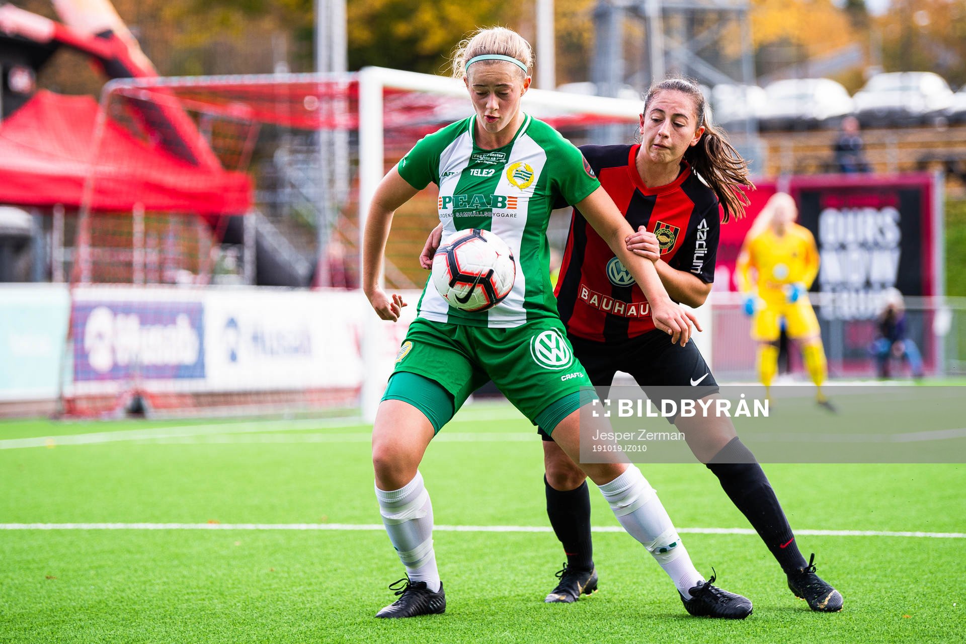 Hammarbys Filippa Graneld och Brommapojkarnas  Lovisa