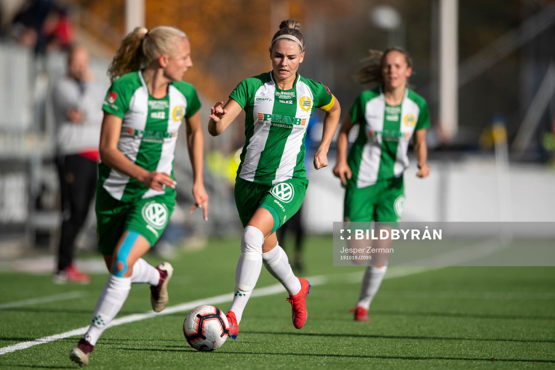 Hammarbys Astrid Larsson, Emma Jansson och Hanna Lundkvist