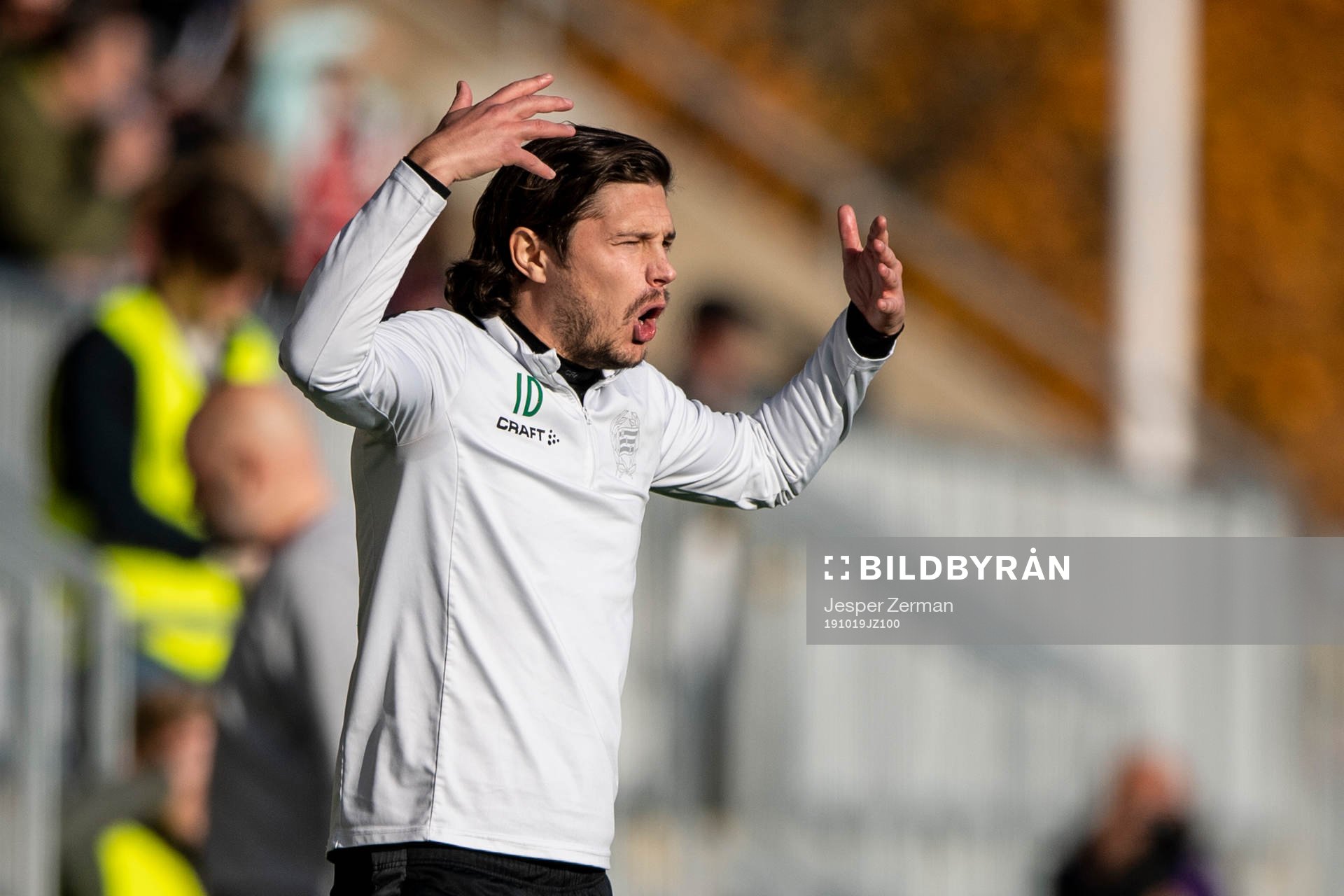 Hammarbys tränare Isak Dahlin