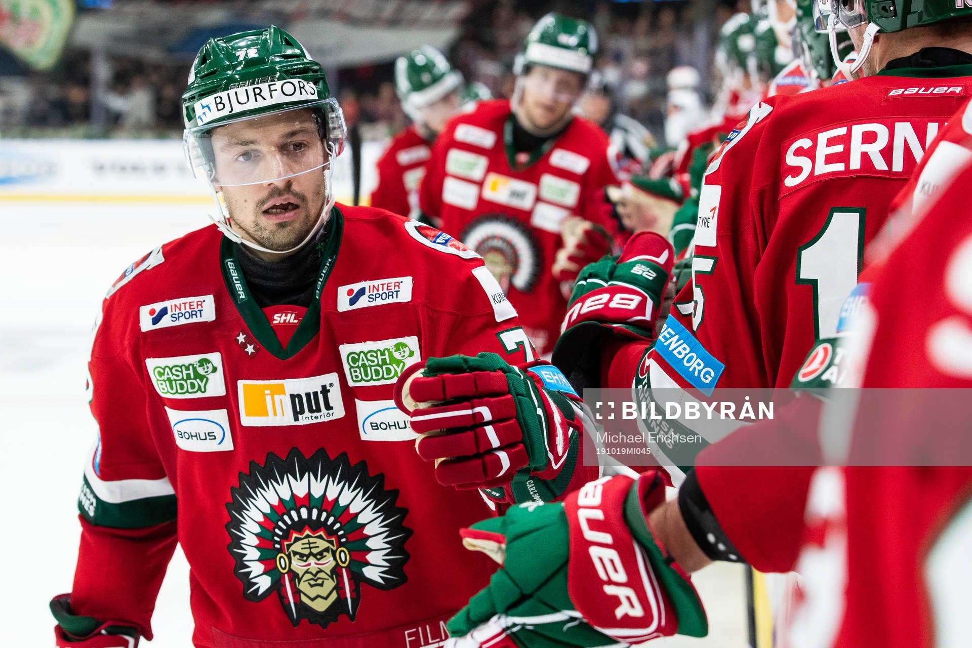 Frölundas Patrik Carlsson jublar