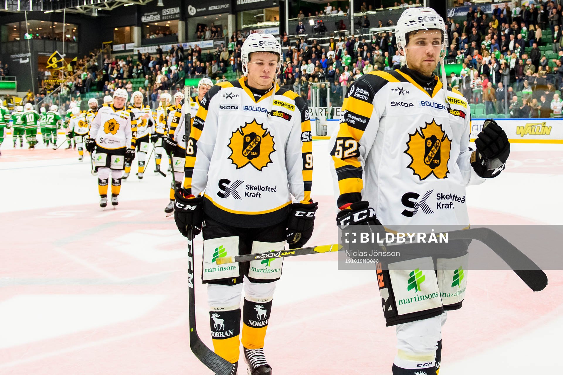 Skellefteås Arvid Lundberg och Rickard Hugg deppar